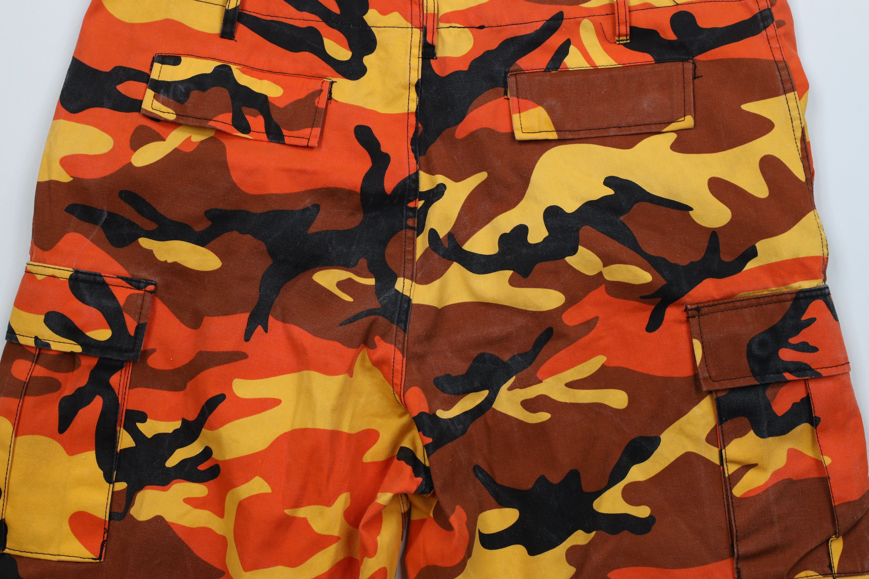 Rothco × Vintage Vintage Rothco Military BDU Camouflage Cargo Shorts Orange Size US 36 / EU 52 - 13 Thumbnail