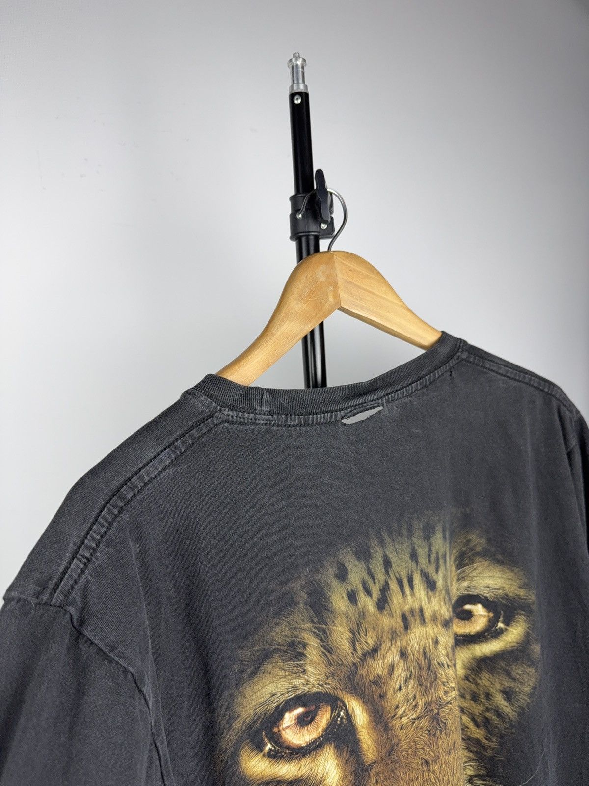 Vintage 00s Y2K Leopard Graphic T Shirt Double Sided Animal Tee Size US L / EU 52-54 / 3 - 15 Thumbnail
