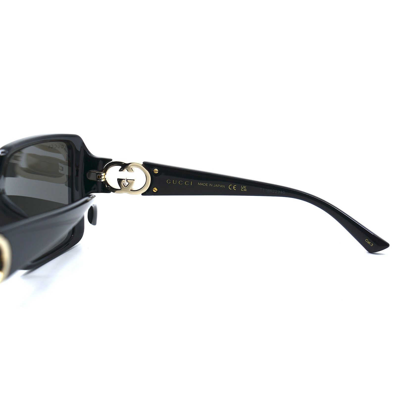 Gucci NEW Gucci GG1692SA Black Frame Dark Grey Lenses Sunglasses Size ONE SIZE - 9 Thumbnail