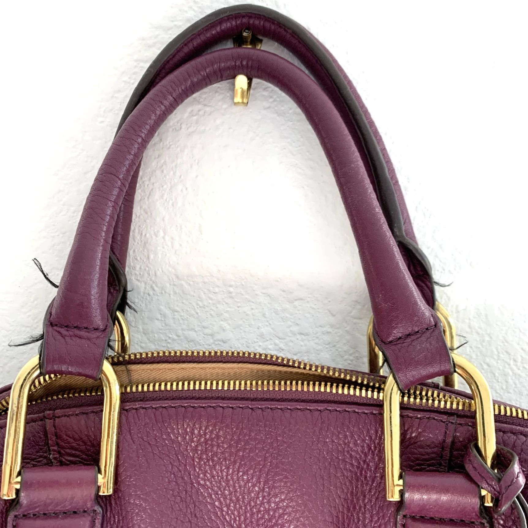 Vintage **G.I.L.I Purple Leather Crossbody Convertible Satchel Tassel** User: **G.I.L.I Purple Leather Convertible Crossbody Satchel Tassel** Size ONE SIZE - 7 Thumbnail