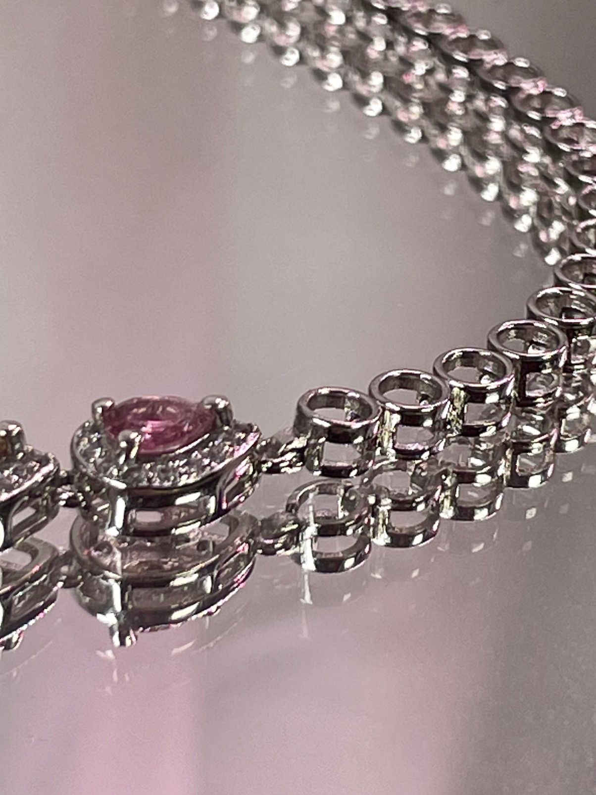 Other 14.25ct Tourmaline & White Topaz Silver Necklace Size ONE SIZE - 8 Thumbnail