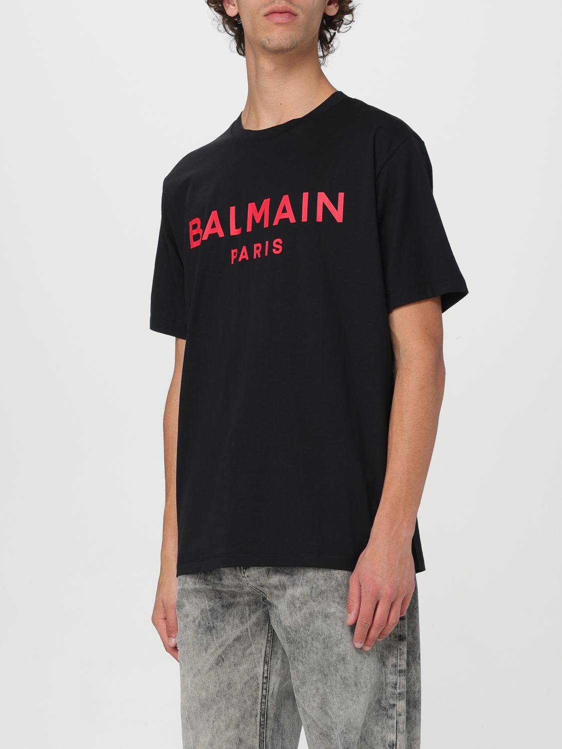 Balmain o1y0426 Logo Crewneck T-Shirt in Black Size US S / EU 44-46 / 1 - 4 Thumbnail