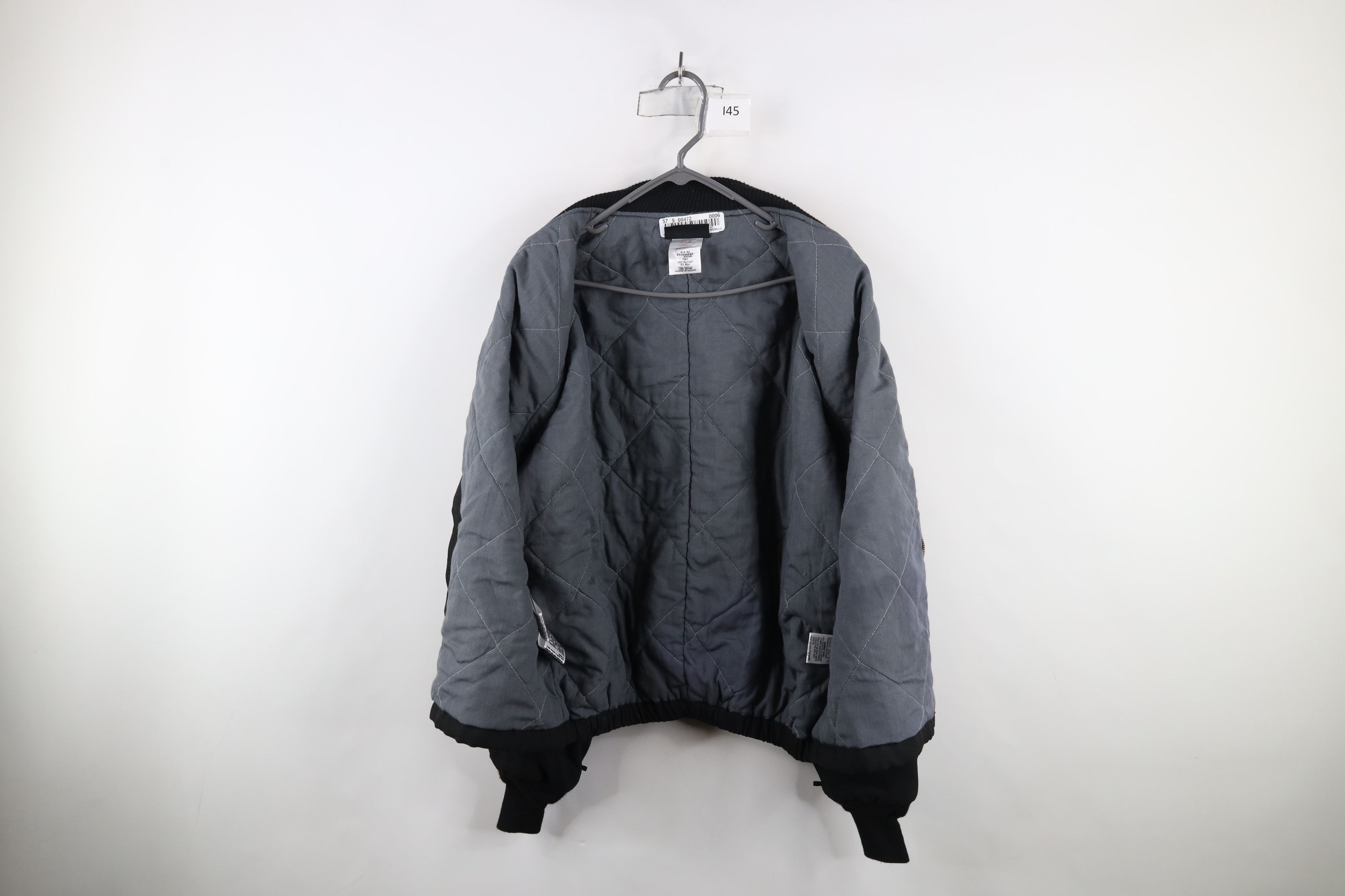 Vintage Vintage Streetwear Quilted Fire Resistant Work Bomber Jacket Size US XL / EU 56 / 4 - 9 Thumbnail