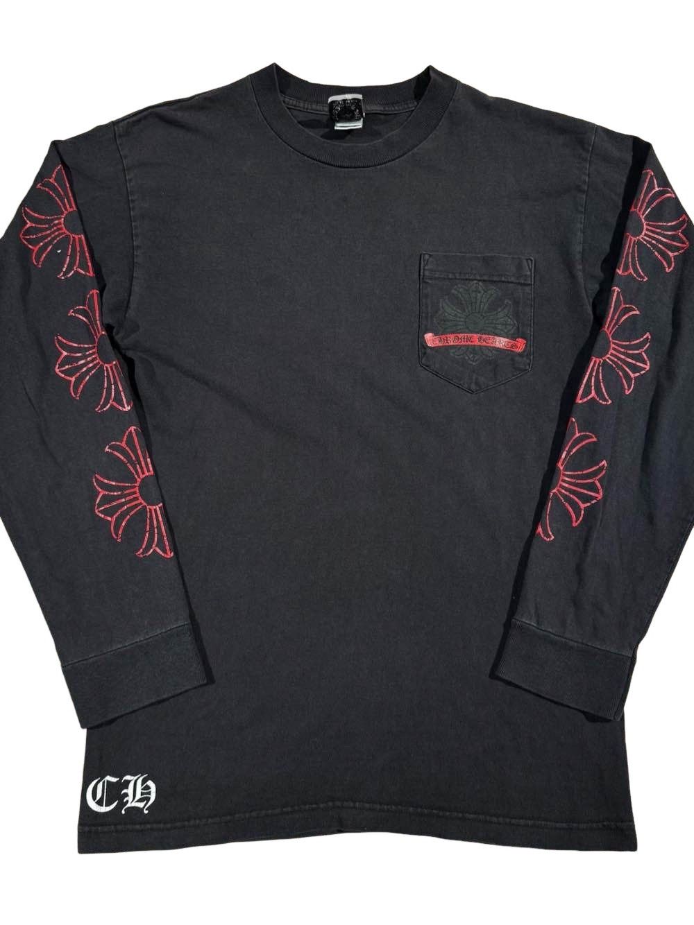 Chrome Hearts Chrome hearts Red Hollywood long sleeve tshirt | Grailed