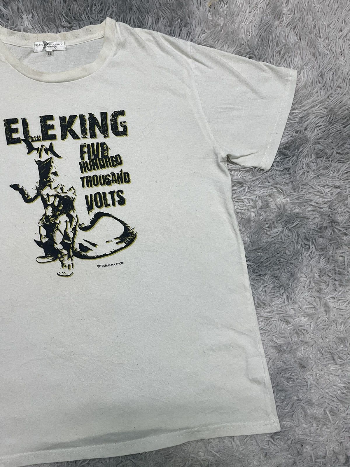 Anime VINTAGE ELEKING BY TSUBURAYA PROD ANIMA TEES RARE DESIGN Size US XL / EU 56 / 4 - 5 Thumbnail