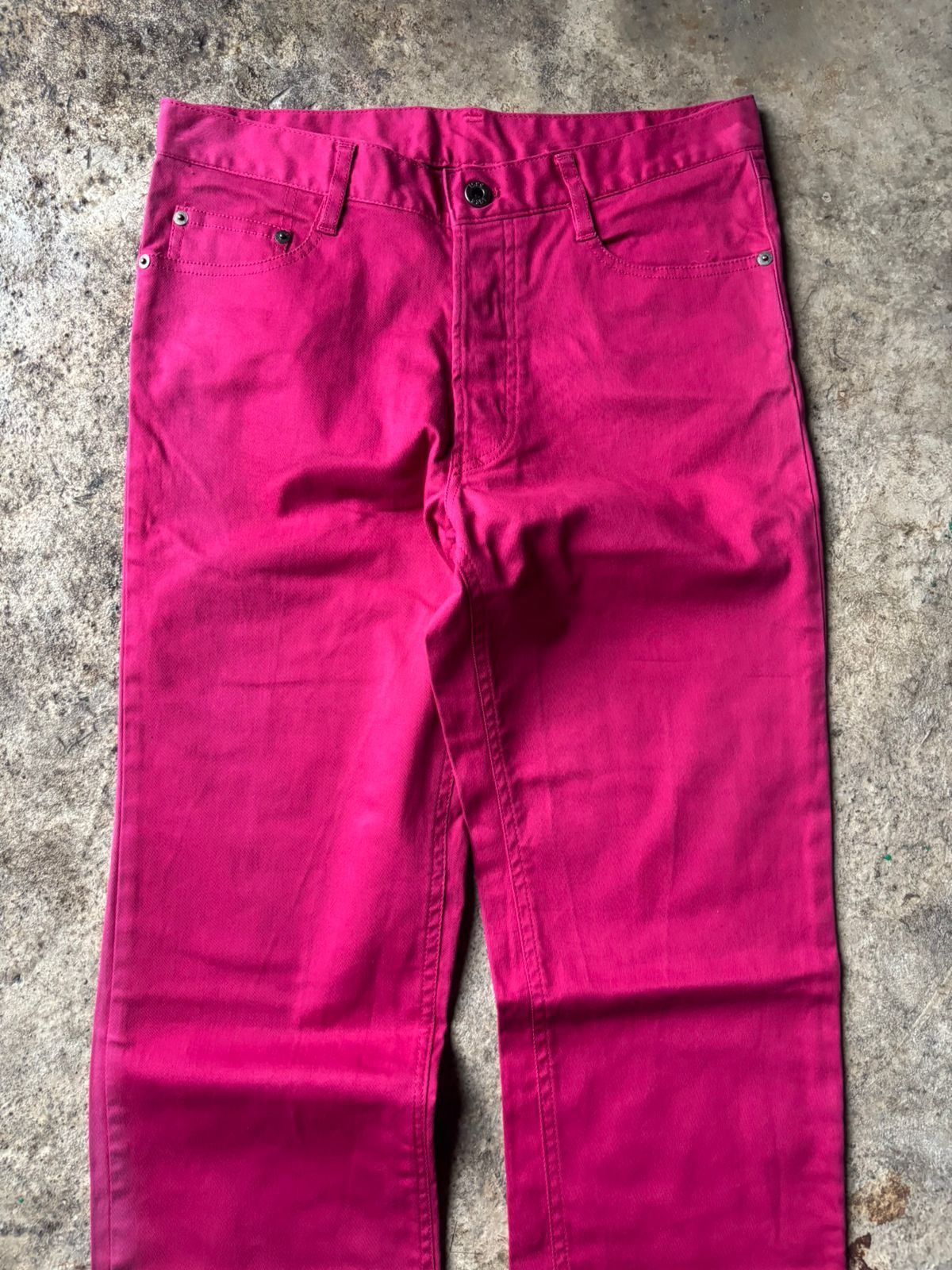 5351 POUR LES HOMMES 2000s 5351 Pour Les Hommes Faded Magenta Pants Size US 29 - 2 Thumbnail