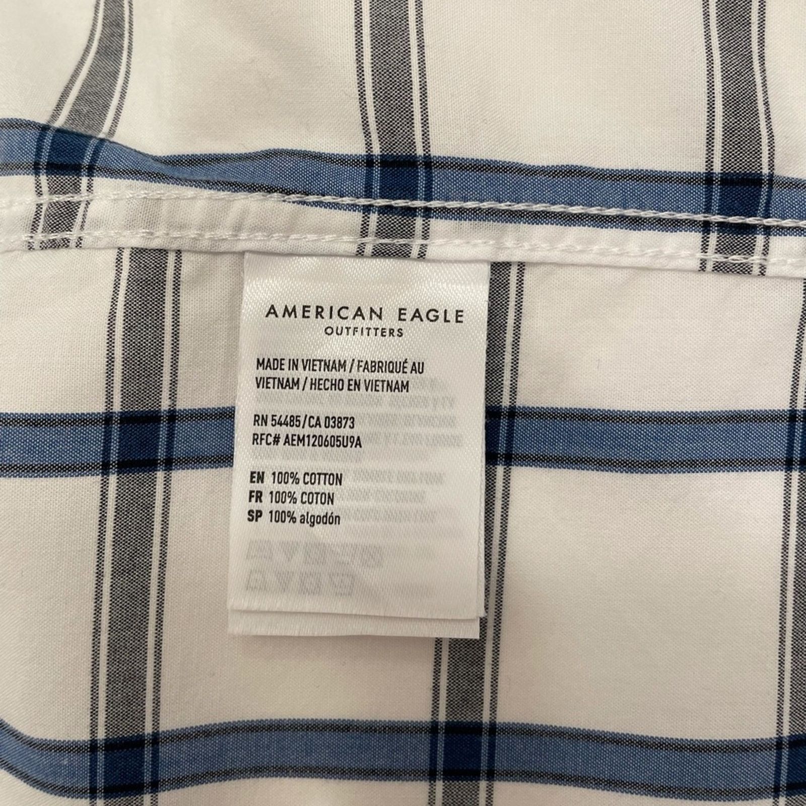 American Eagle Outfitters American Eagle Outfitters Plaid Poplin Button Down Shirt Size US S / EU 44-46 / 1 - 10 Thumbnail