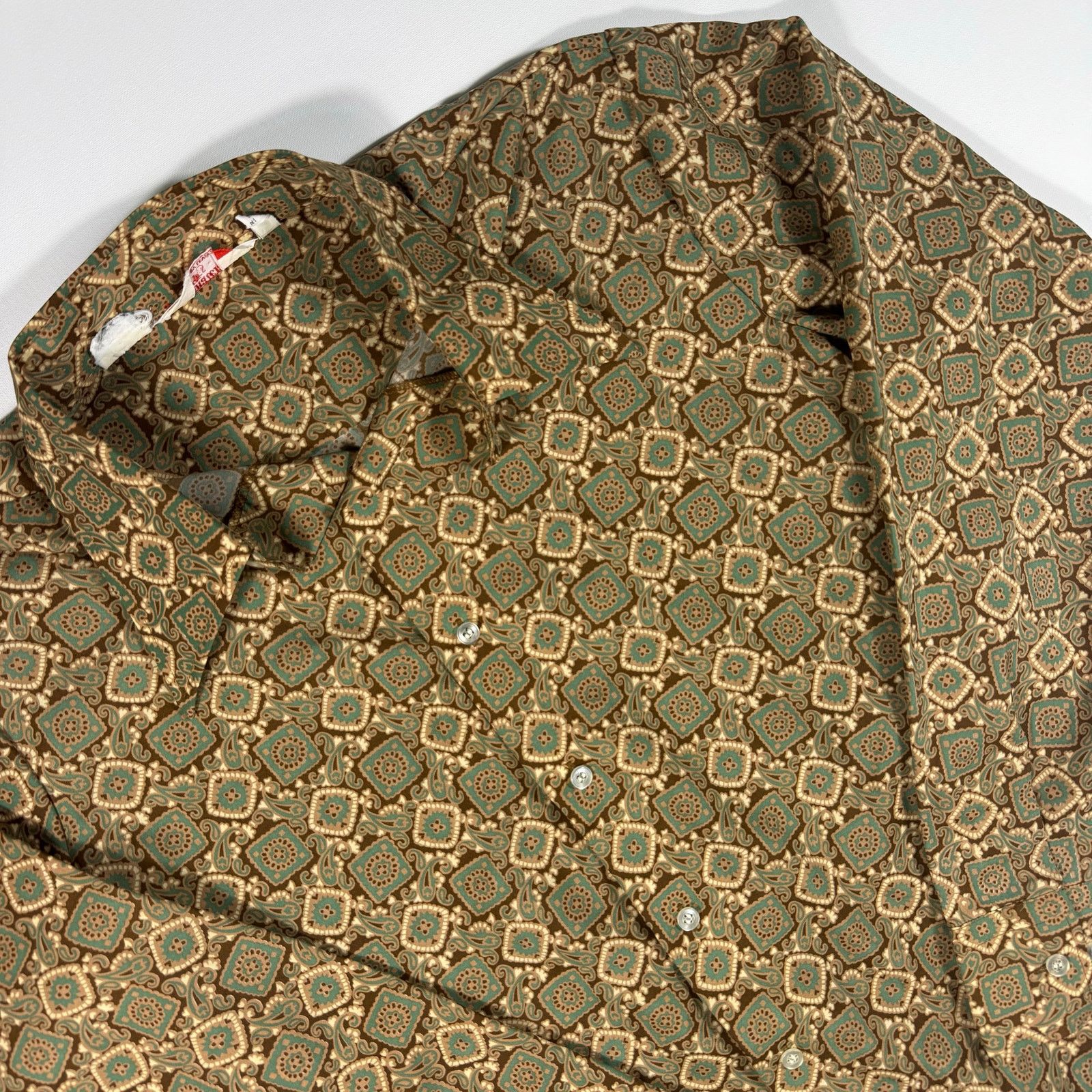 Levi's Vintage Levi’s Panatela Paisley Button Up Shirt Brown Large Size US L / EU 52-54 / 3 - 1 Thumbnail