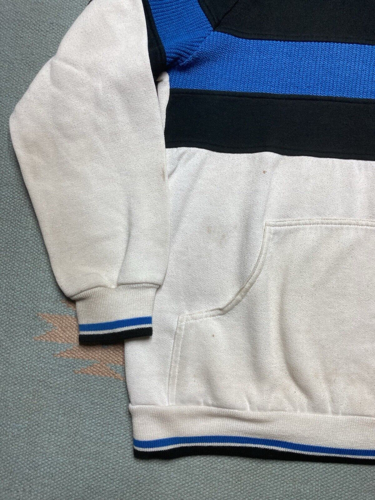 Vintage × Wilson 80s pullover hoodie Wilson tri tone stained distress grung S Size US S / EU 44-46 / 1 - 4 Thumbnail