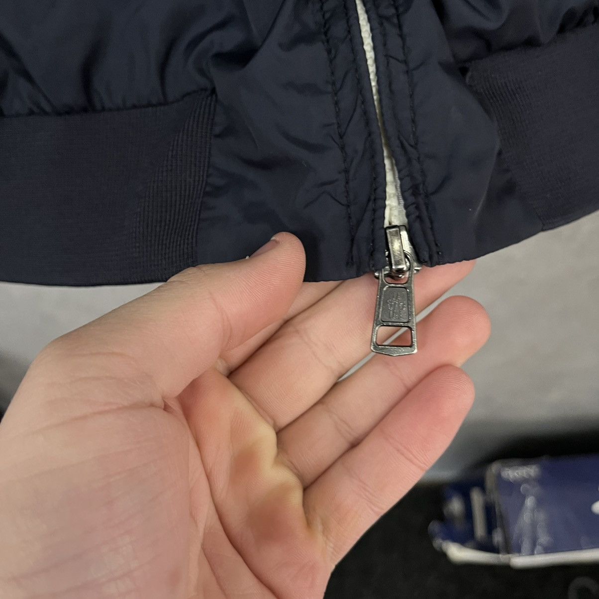 Moncler Moncler blue nylon light windbreaker jacket Size US XL / EU 56 / 4 - 7 Thumbnail