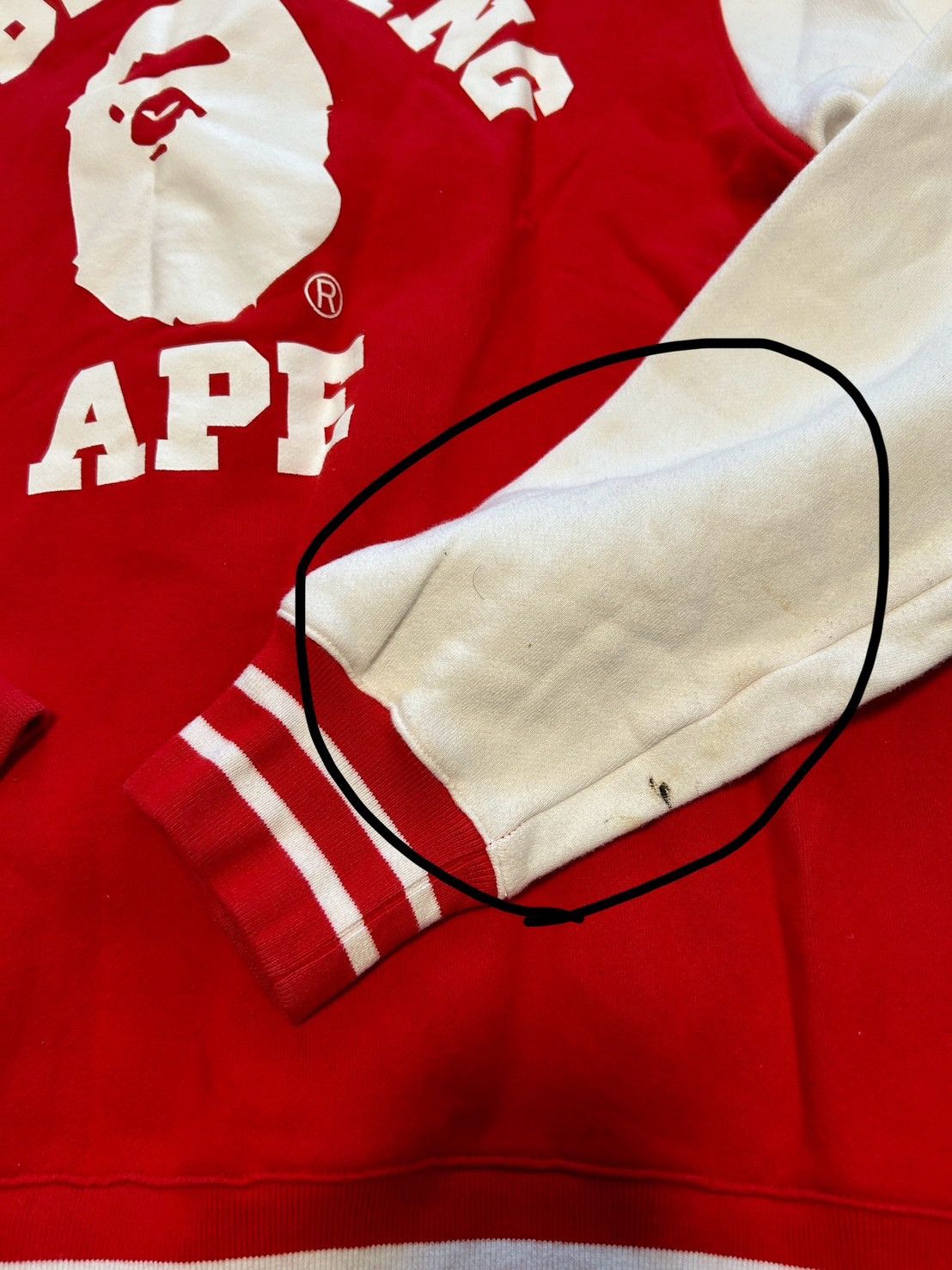 Bape Bape Red College Light Jacket Size US XL / EU 56 / 4 - 14 Thumbnail