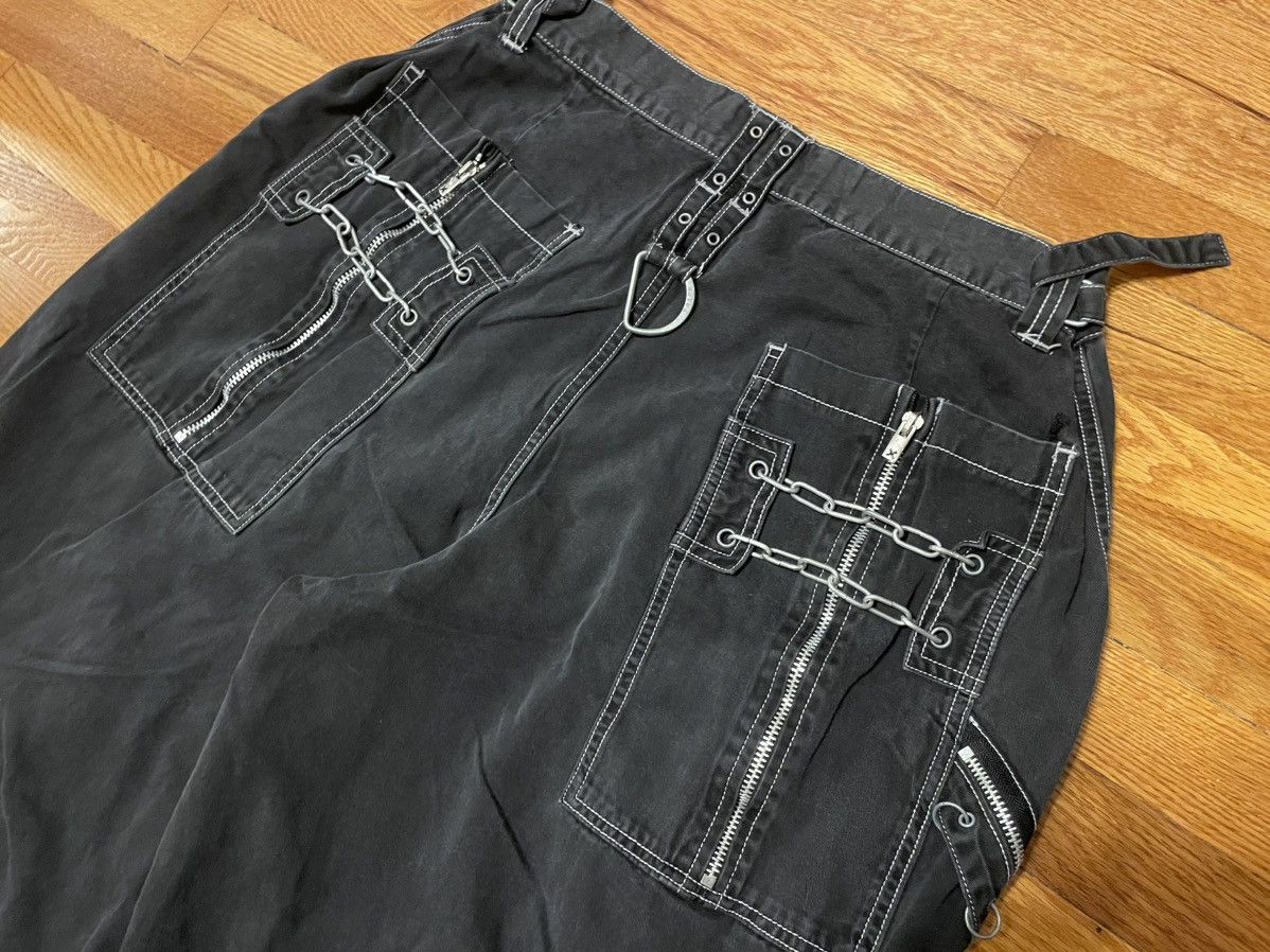 Tripp NYC × Vintage Vintage 90s Y2K Tripp NYC Emo Goth Baggy Distressed Pants Size US 31 - 4 Thumbnail