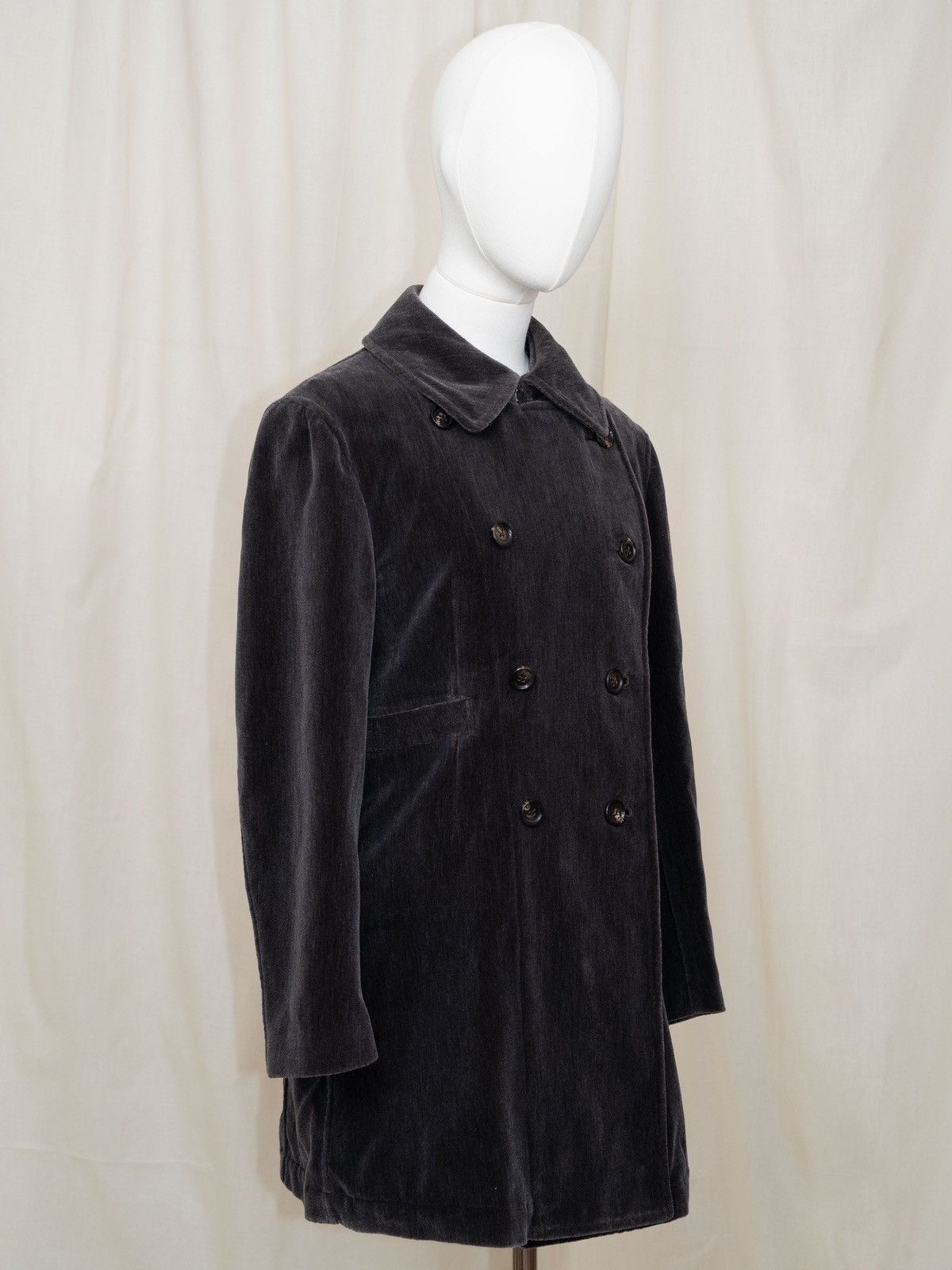 Comme des Garcons CDG Robe de Chambre 1998 Velvet Double-Breasted Coat Size M / US 6-8 / IT 42-44 - 5 Thumbnail