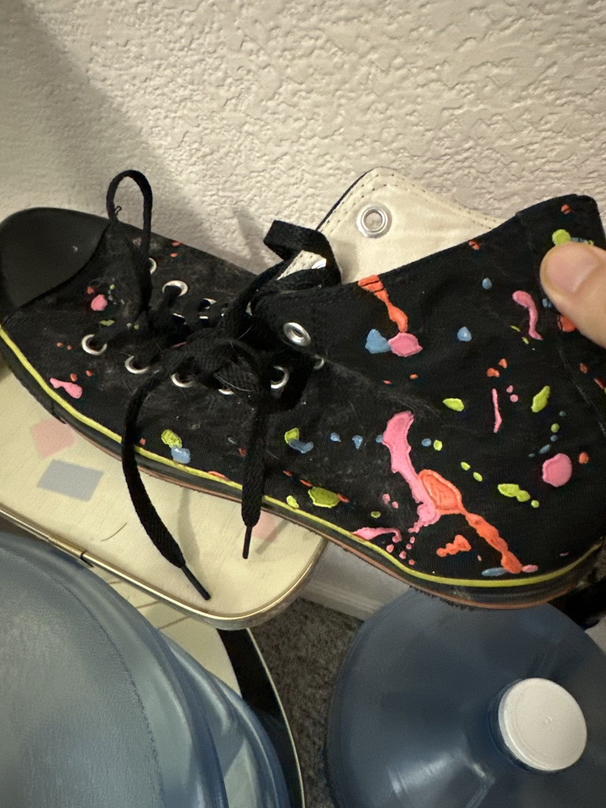 Converse Vintage Neon Splatter Chuck Taylor’s. Size 11 Size US 11 / EU 44 - 5 Thumbnail