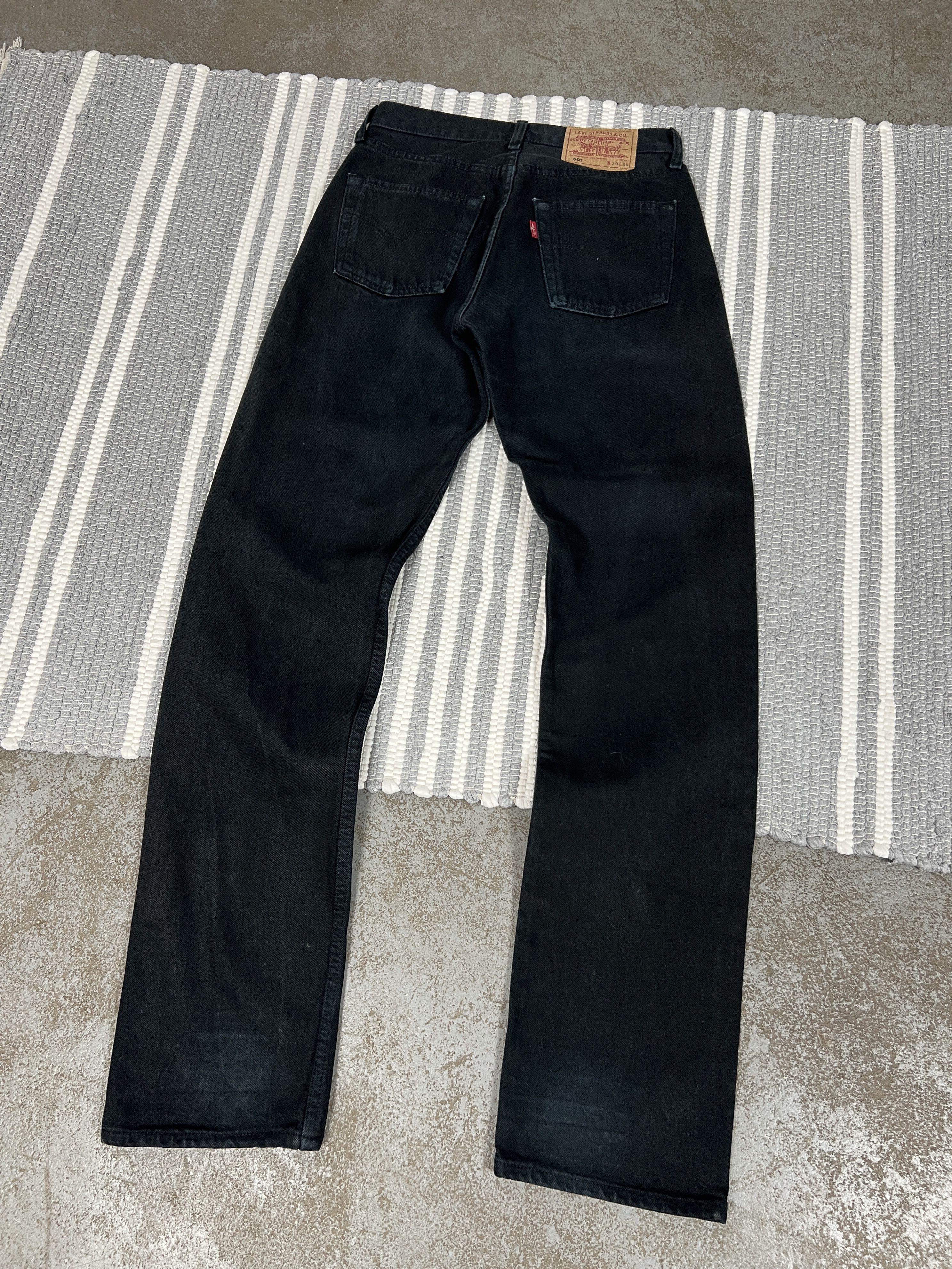 Levi's Vintage Levis 501 Black Jeans Denim Pants Size US 29 - 2 Thumbnail