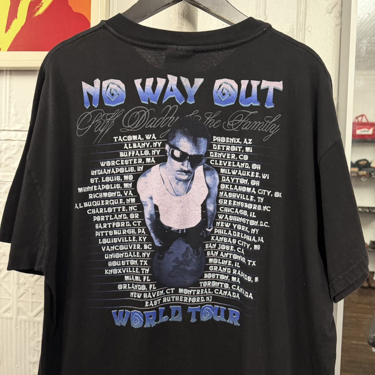Vintage vintage 1998 puff daddy Diddy tour tee tshjrt Size US XL / EU 56 / 4 - 5 Thumbnail