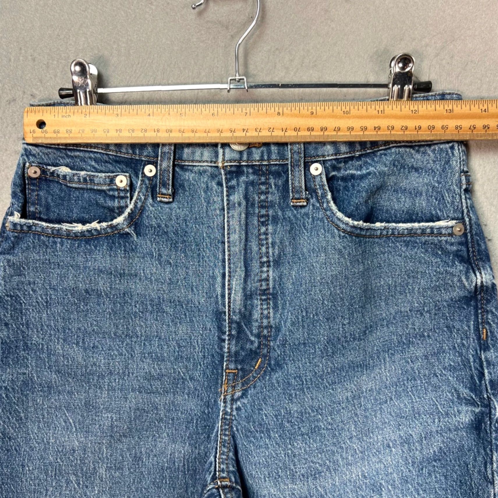 Madewell Madewell Jeans Balloon High-Rise Relaxed Denim Blue 26 Adult Womens Size 26" / US 2 / IT 38 - 6 Thumbnail