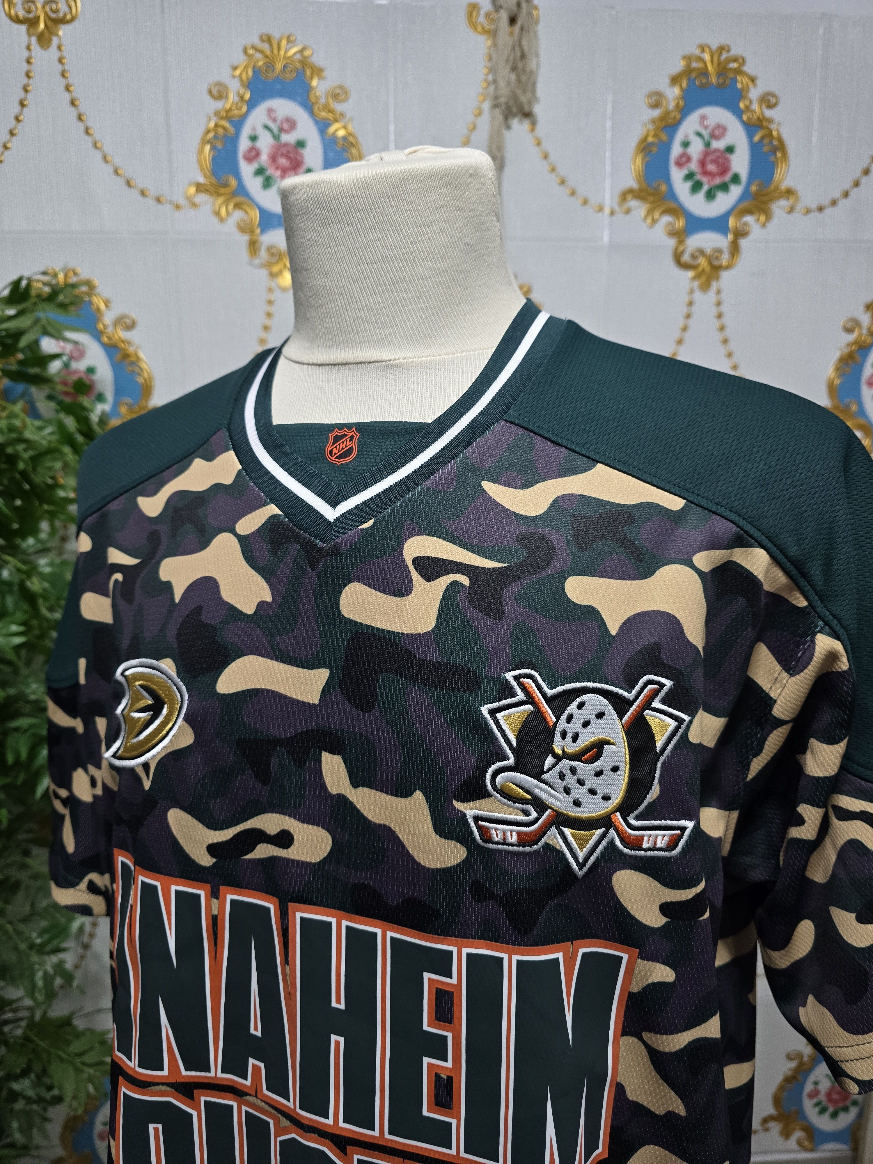 NHL Primark Anaheim Ducks camouflage t-shirt. Mens XL new Size US XL / EU 56 / 4 - 8 Thumbnail