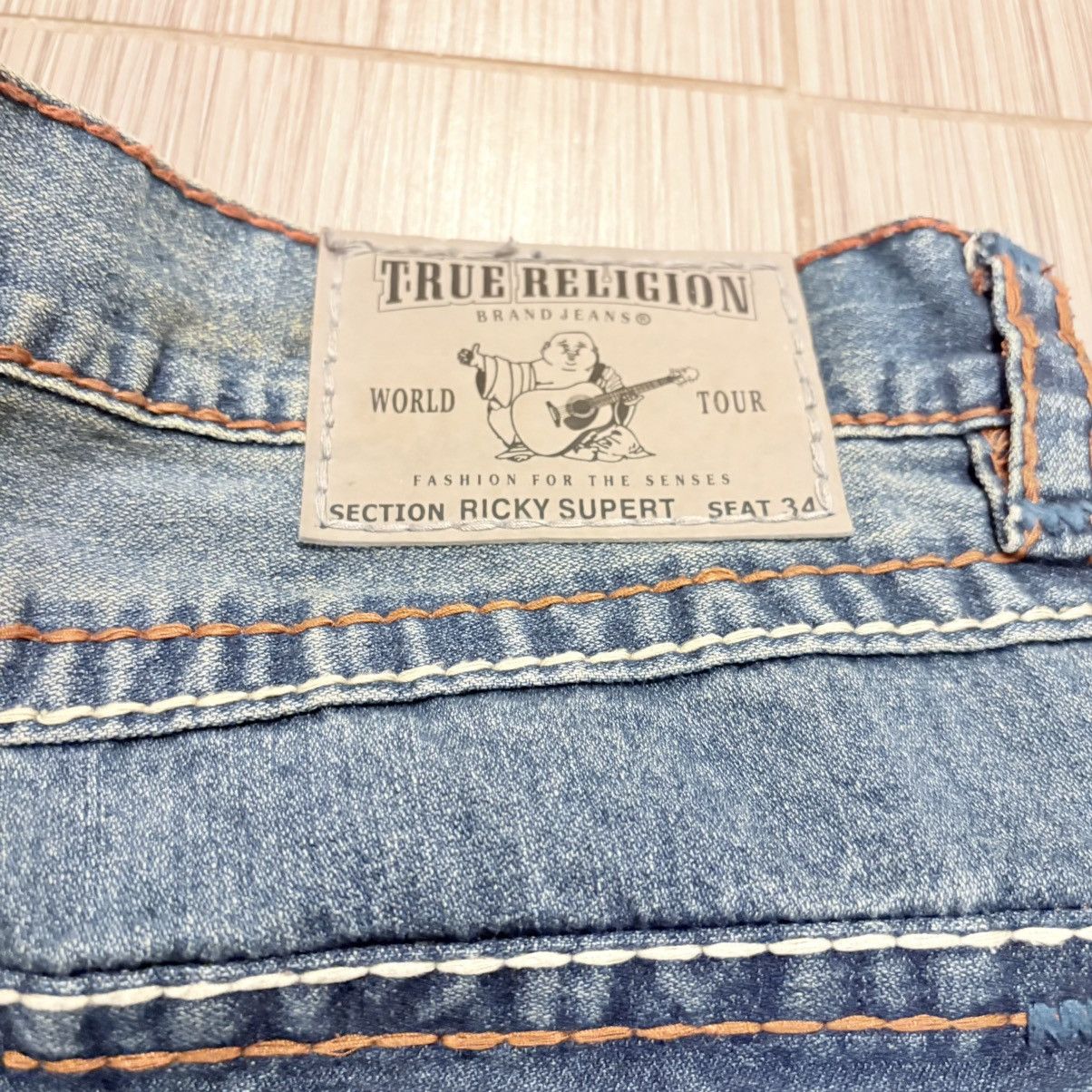 True Religion Vintage Y2K True Religion Ricky Super T Jeans 40x33 Size US 40 / EU 56 - 2 Thumbnail
