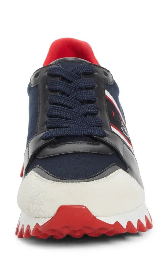 Christian Louboutin os11x0125 Nastroshark Cotton & Leather Sneakers Multicolor Size US 10 / EU 43 - 2 Thumbnail