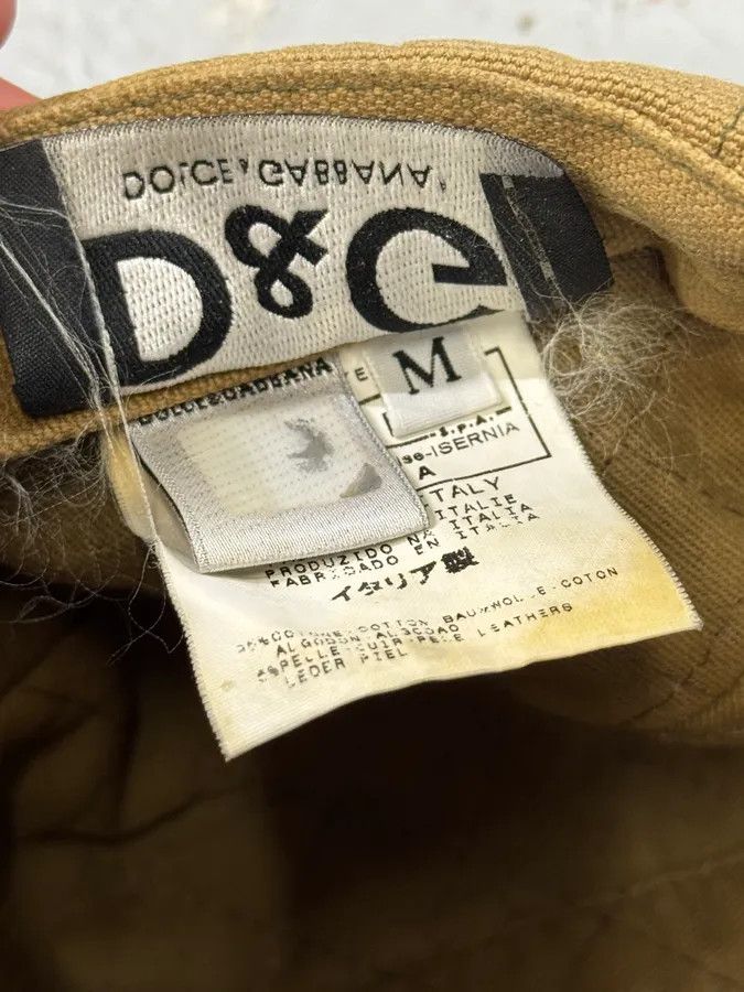 Dolce & Gabbana 2000s Dolce & Gabbana Camel Canvas Cap Size ONE SIZE - 10 Thumbnail