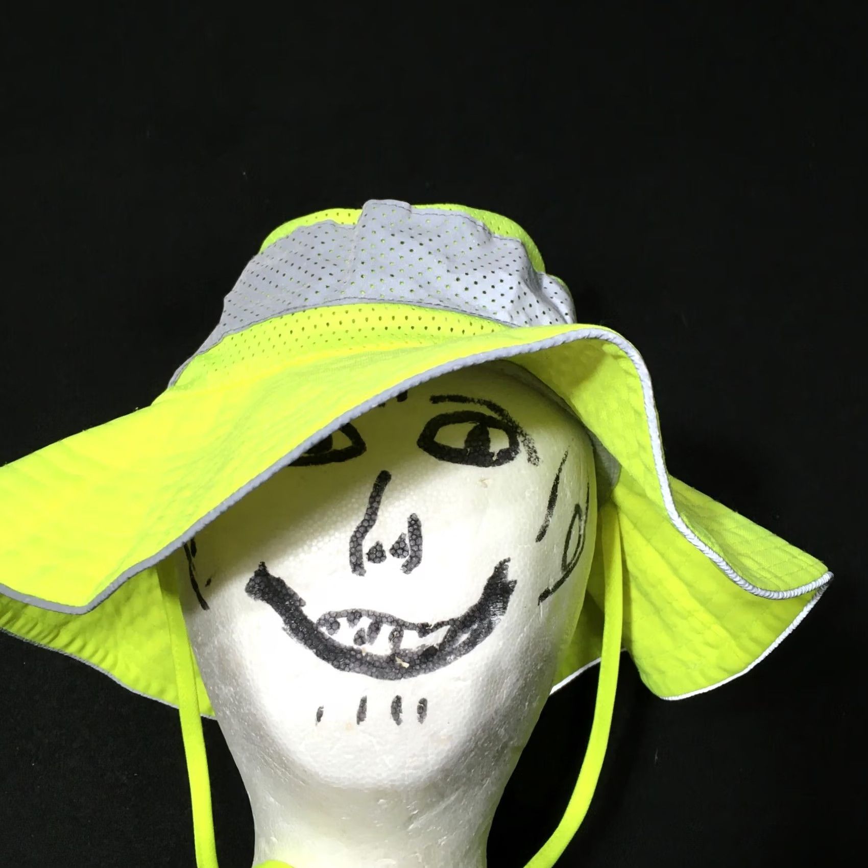 Vintage utility perimeter Ranger Hat HI VIS YELLOW S/M insect repellent Workwear Men Size ONE SIZE - 2 Thumbnail