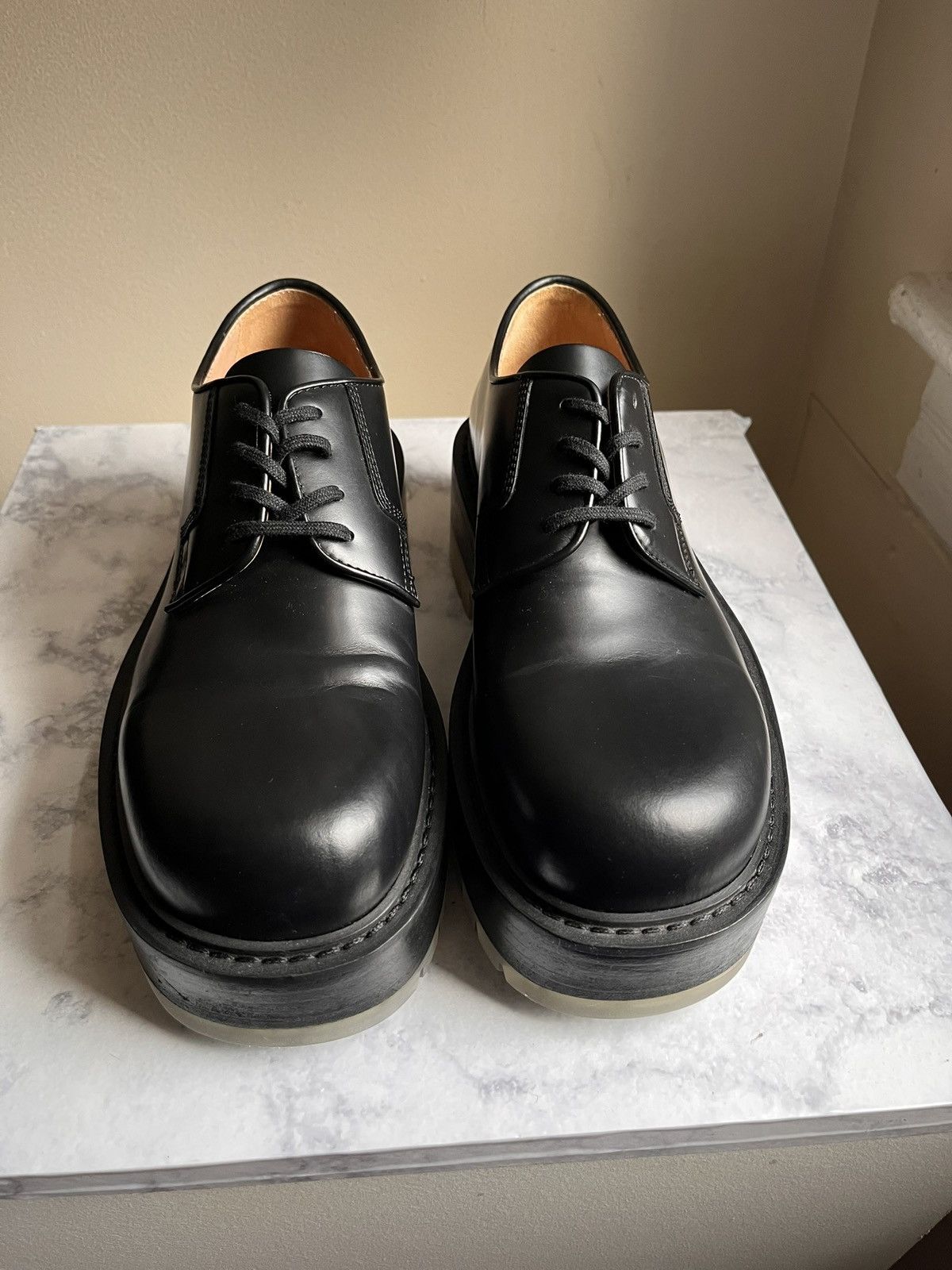 Bottega Veneta BOTTEGA VENETA STILT CHUNKY PLATFORM LACE UP DERBY'S 39.5/7 Size US 6.5 / EU 39-40 - 5 Thumbnail