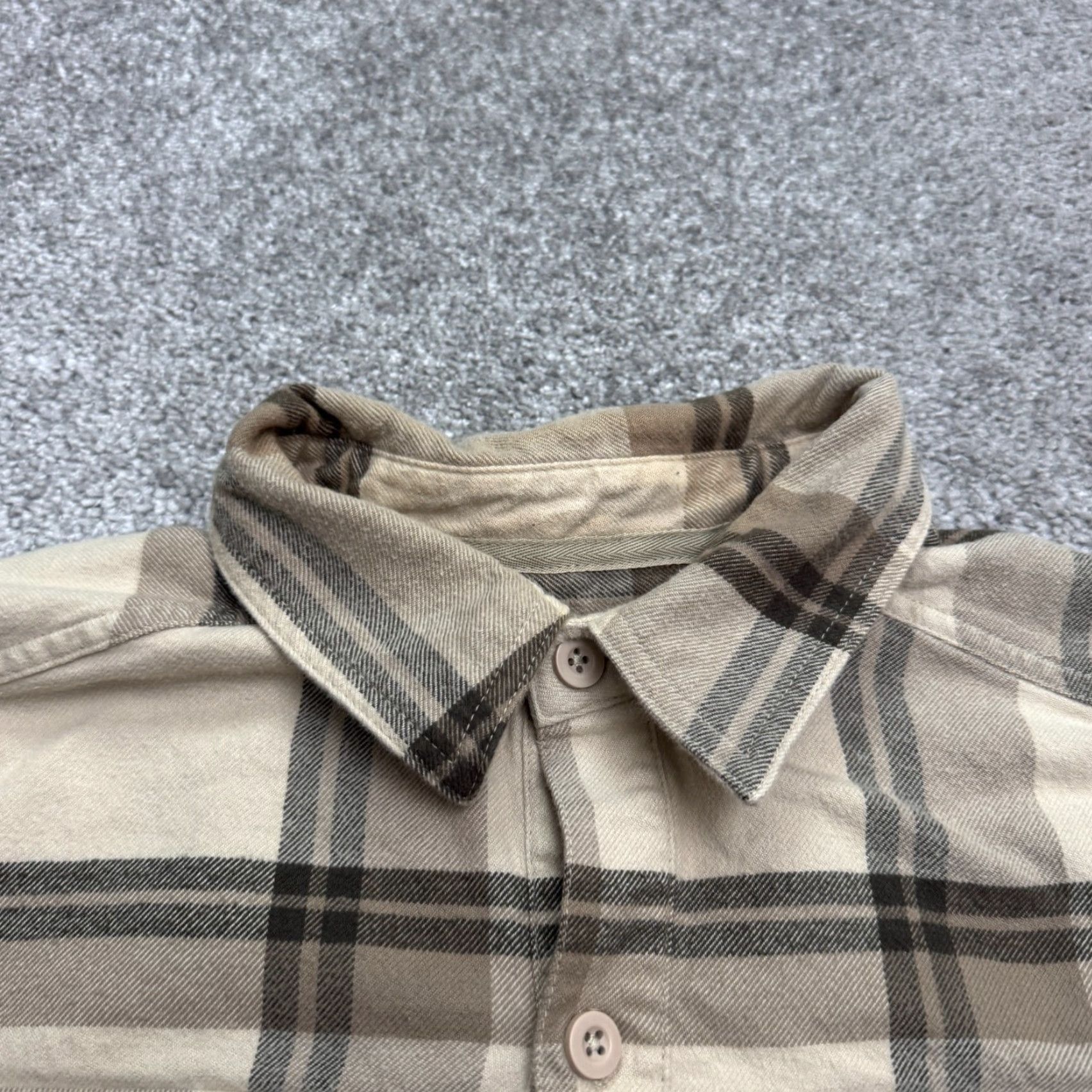 Mountain Hardwear VINTAGE Mountain Hardwear Flannel Shirt Mens Small Tan Brown Plaid Cotton Casual Outdoor Size US S / EU 44-46 / 1 - 5 Thumbnail