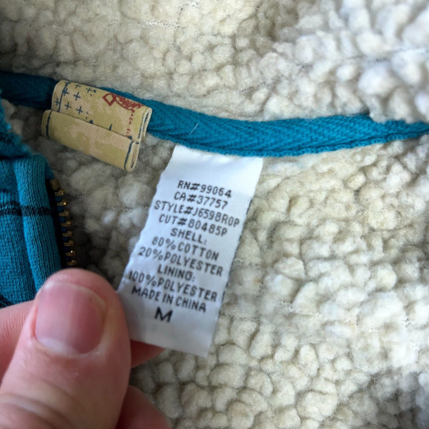 Billabong Vintage Billabong Hoodie Women M Teal Jacket Sherpa Lined Knit Hooded Full Zip Pockets Logo 90s Modern Classic Size M / US 6-8 / IT 42-44 - 7 Thumbnail