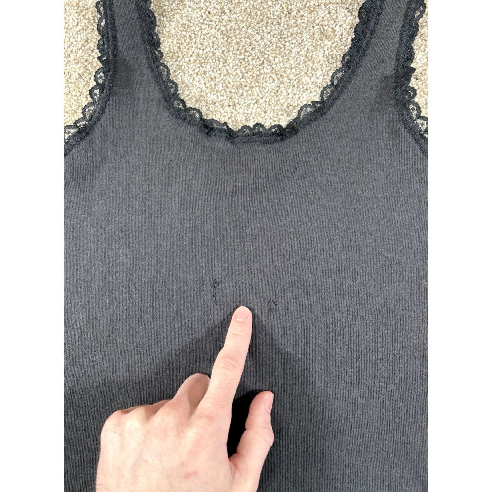 Harley Davidson VINTAGE 3D Emblem Harley Davidson Forever Wild Lace Tank Top Shirt XL Black Women 90s 80s Sleeveless Scoop Strappy Shirt Size L / US 10 / IT 46 - 7 Thumbnail