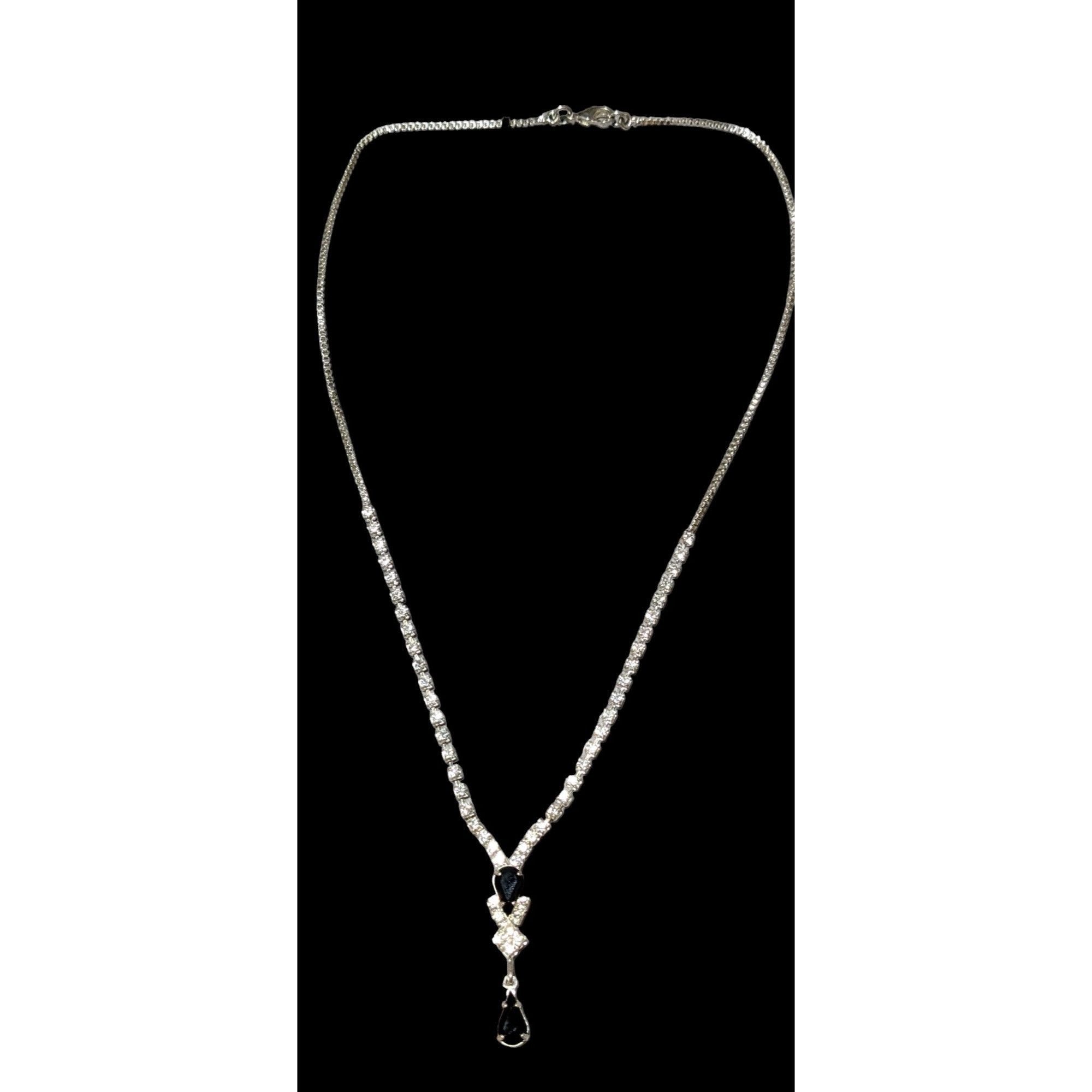 Other Glam Goth Gemmed Formal Bridal Necklace Size ONE SIZE - 2 Thumbnail