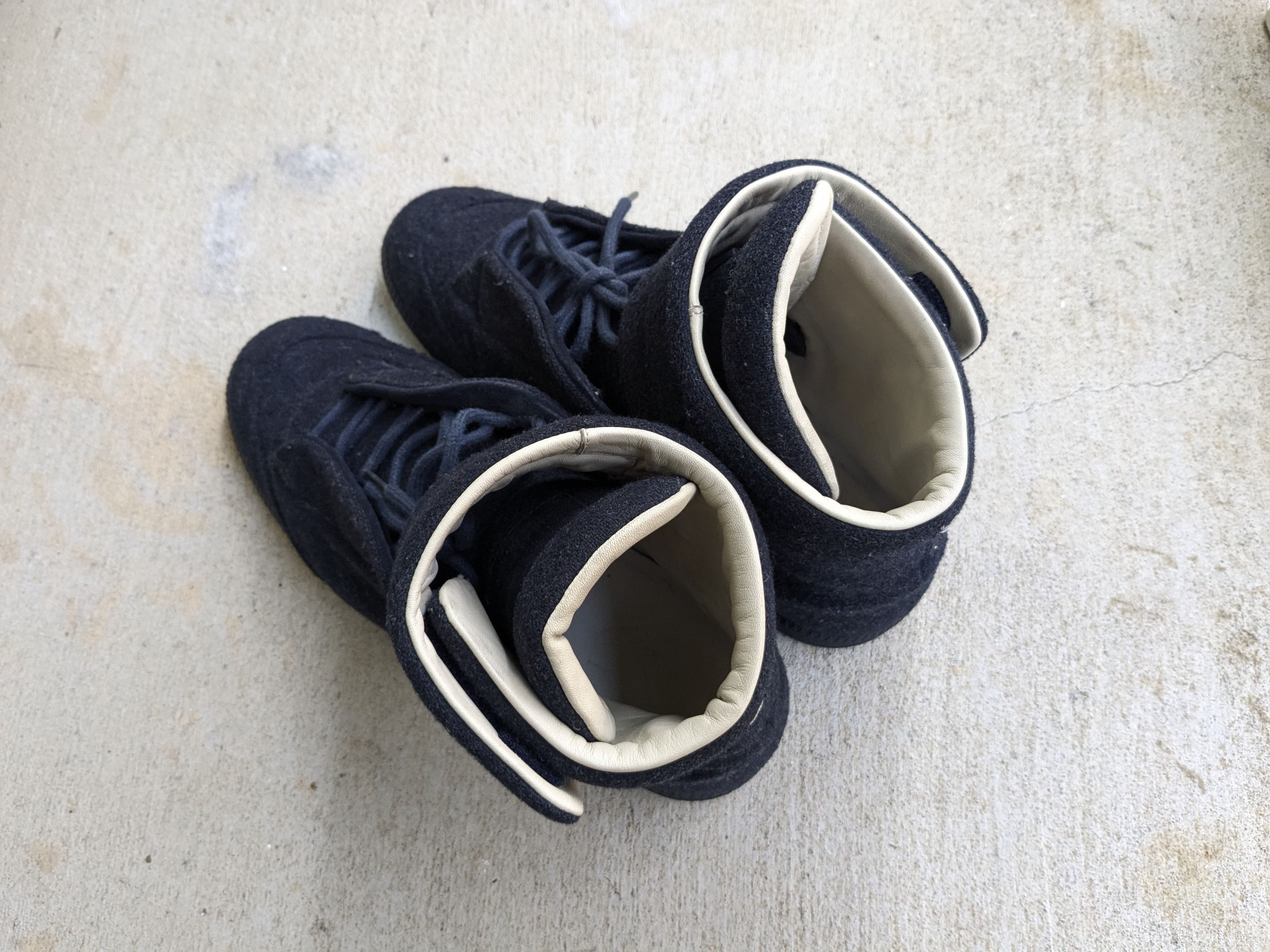 Maison Margiela Maison Margiela Future Navy Blue Wool 9 42 High Tops Size US 9 / EU 42 - 17 Thumbnail