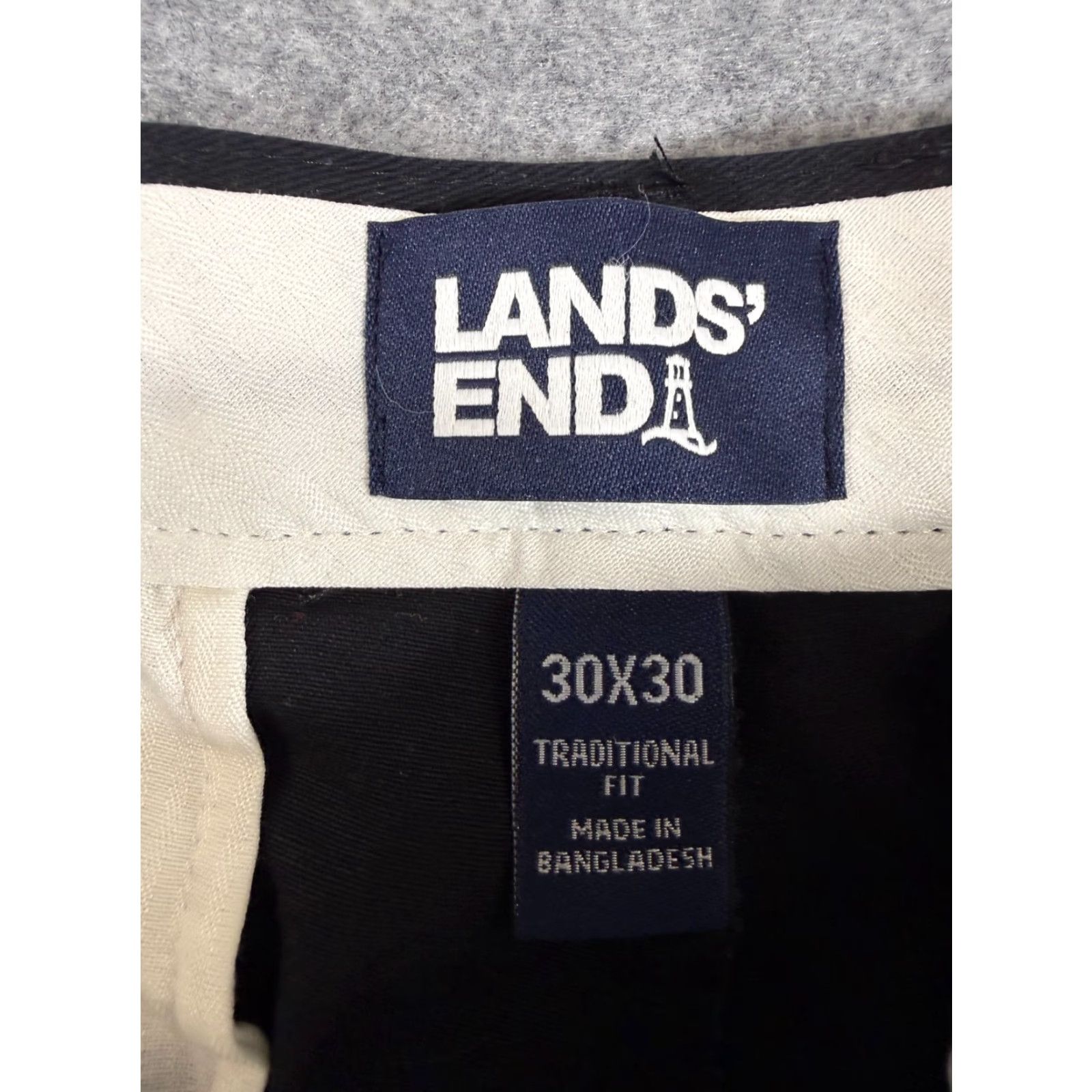 Lands' End Lands' End Pants Mens 30x30 Black Flat Front Traditional Fit Straight Chino NWT Pants Mens 30x30 Black Flat Front Traditional Fit Straight Chino NWT Size US 30 / EU 46 - 7 Thumbnail