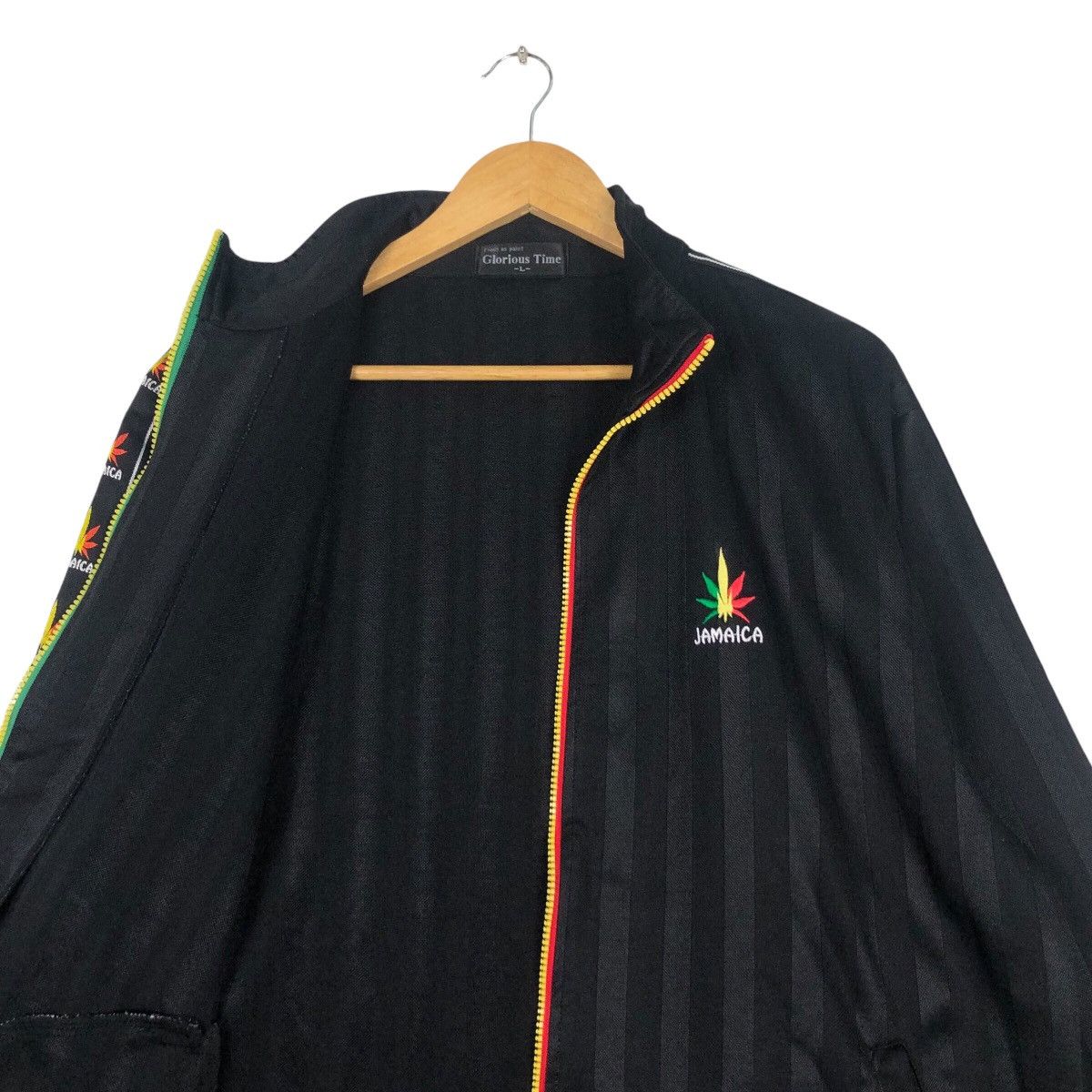 Japanese Brand × Vintage Vintage Jamaica Sweater Stripe Black Bob Marley L #A1 Size US L / EU 52-54 / 3 - 10 Thumbnail