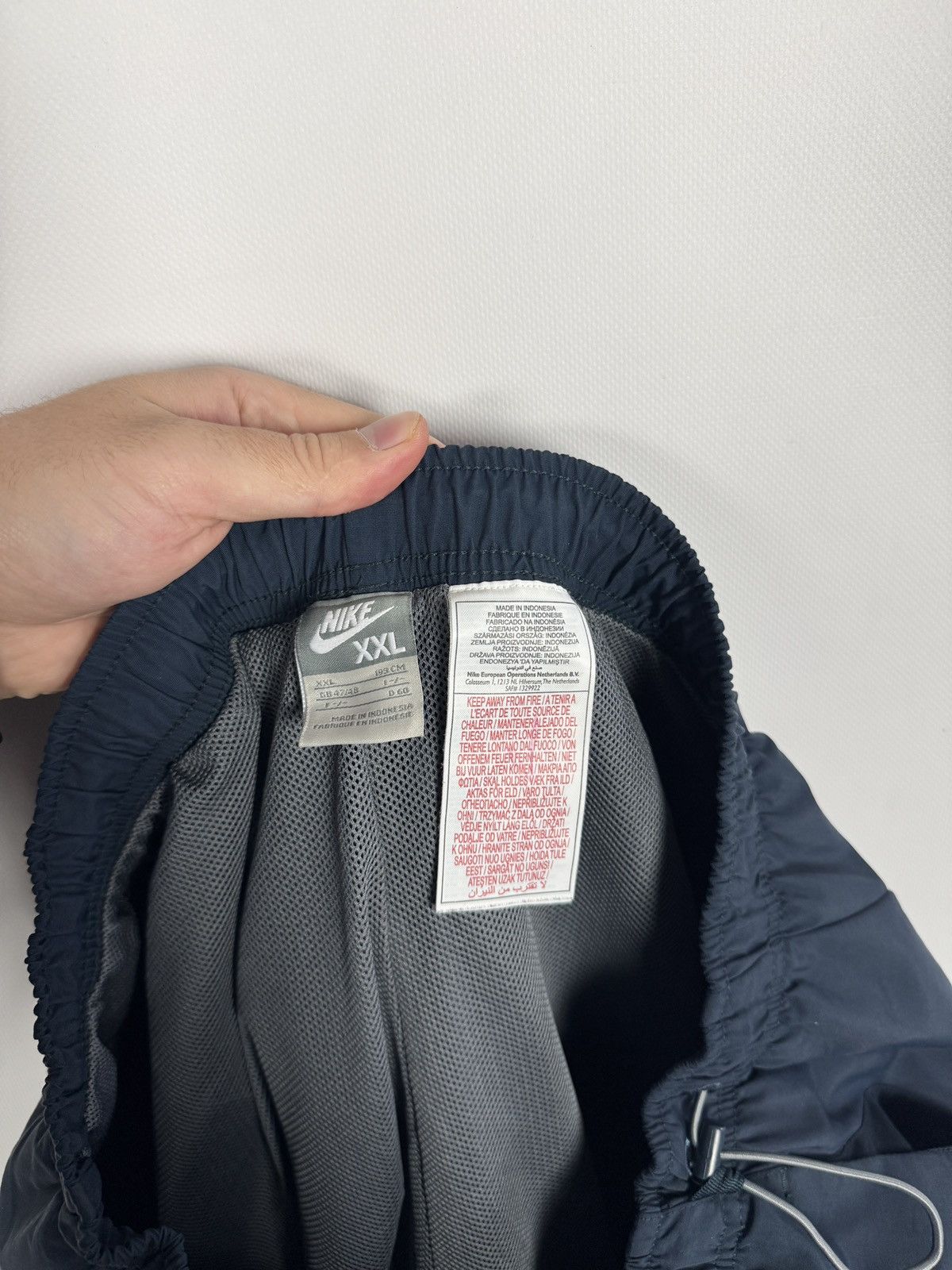 Nike Nike Vintage Track Pants Navy Blue Drawstring Cuffs Y2K XXL Size US 40 / EU 56 - 9 Thumbnail