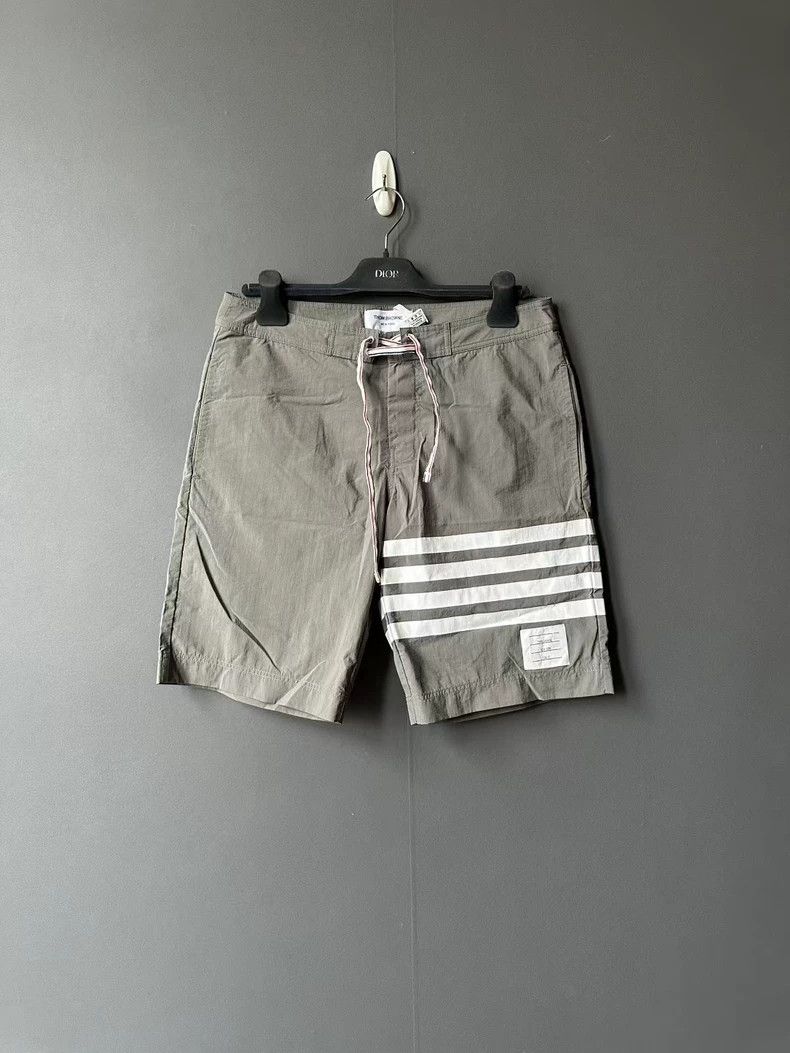 Thom Browne Thom Browne Nylon Shorts with Stripes - dmc Size US 33 - 1 Thumbnail