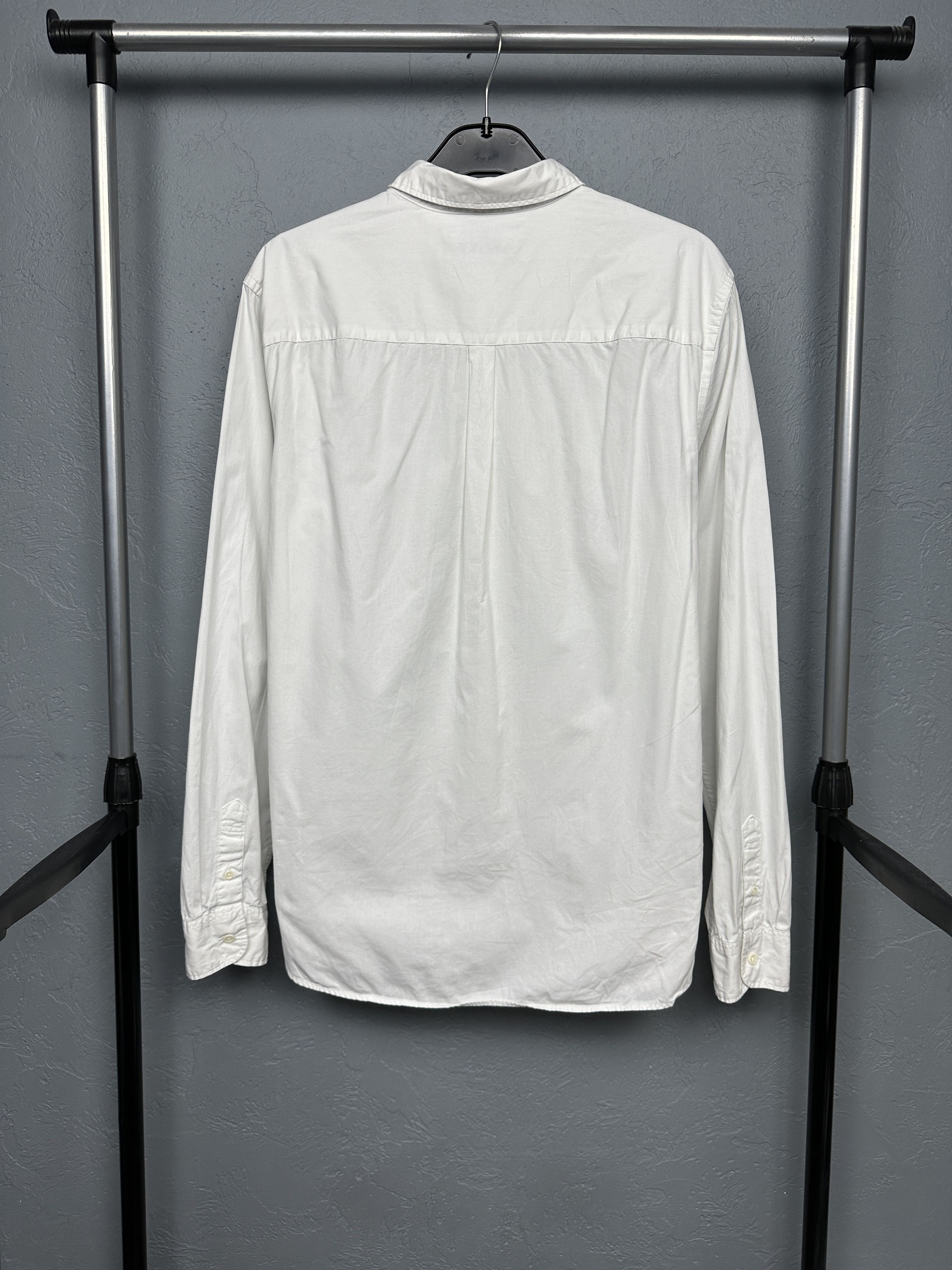 Allsaints Allsaints Mens White Long Sleeve Shirt Size US M / EU 48-50 / 2 - 7 Thumbnail