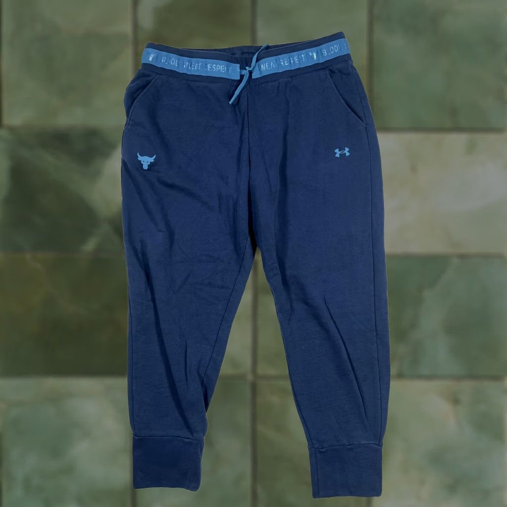 Under Armour Under Armour Project Rock Fleece Joggers Sweatpants Mens XL Blue Gym Size US 36 / EU 52 - 1 Thumbnail