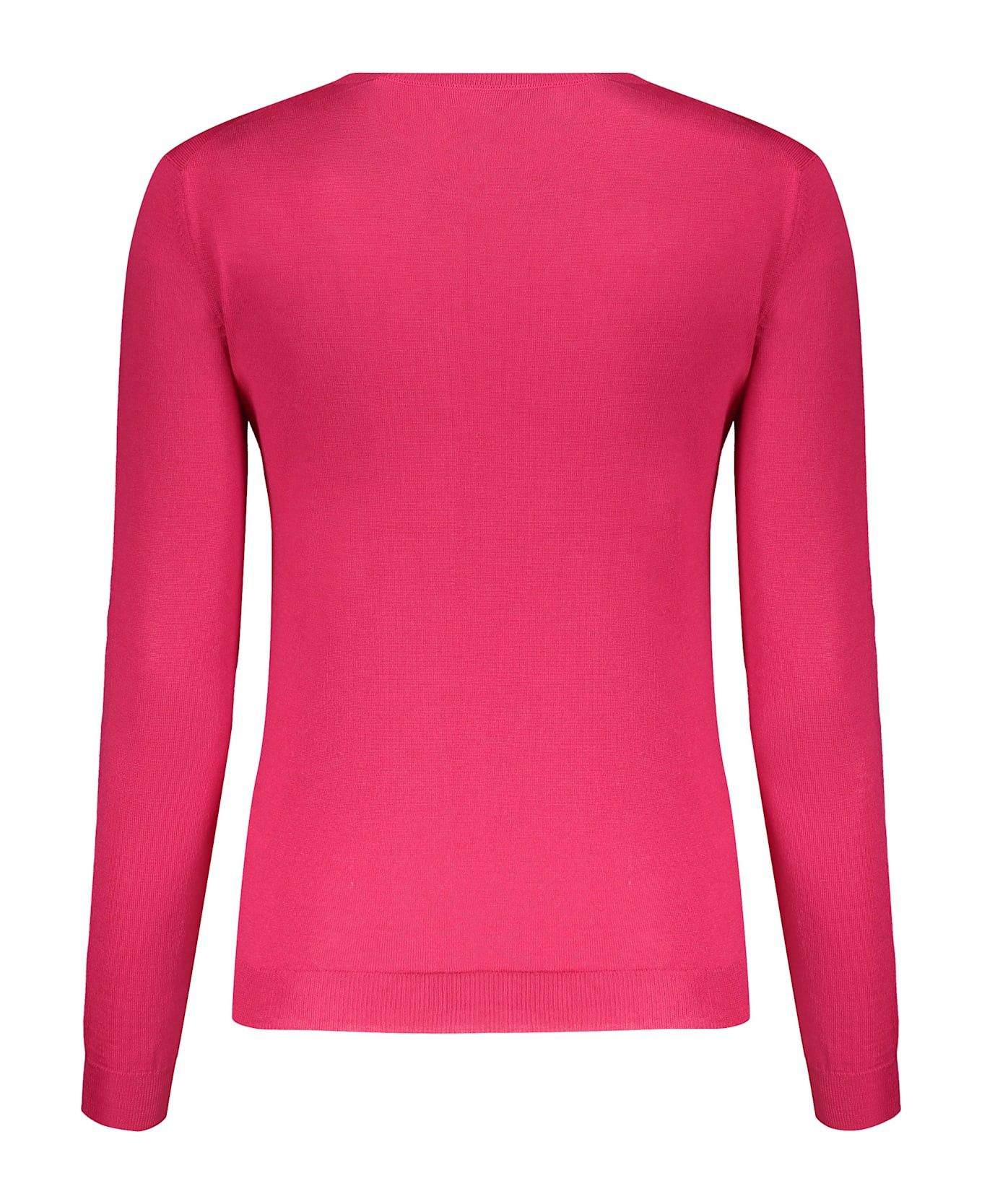 Valentino o1y0326 Crewneck Sweater in Fuchsia Size S / US 4 / IT 40 - 2 Thumbnail