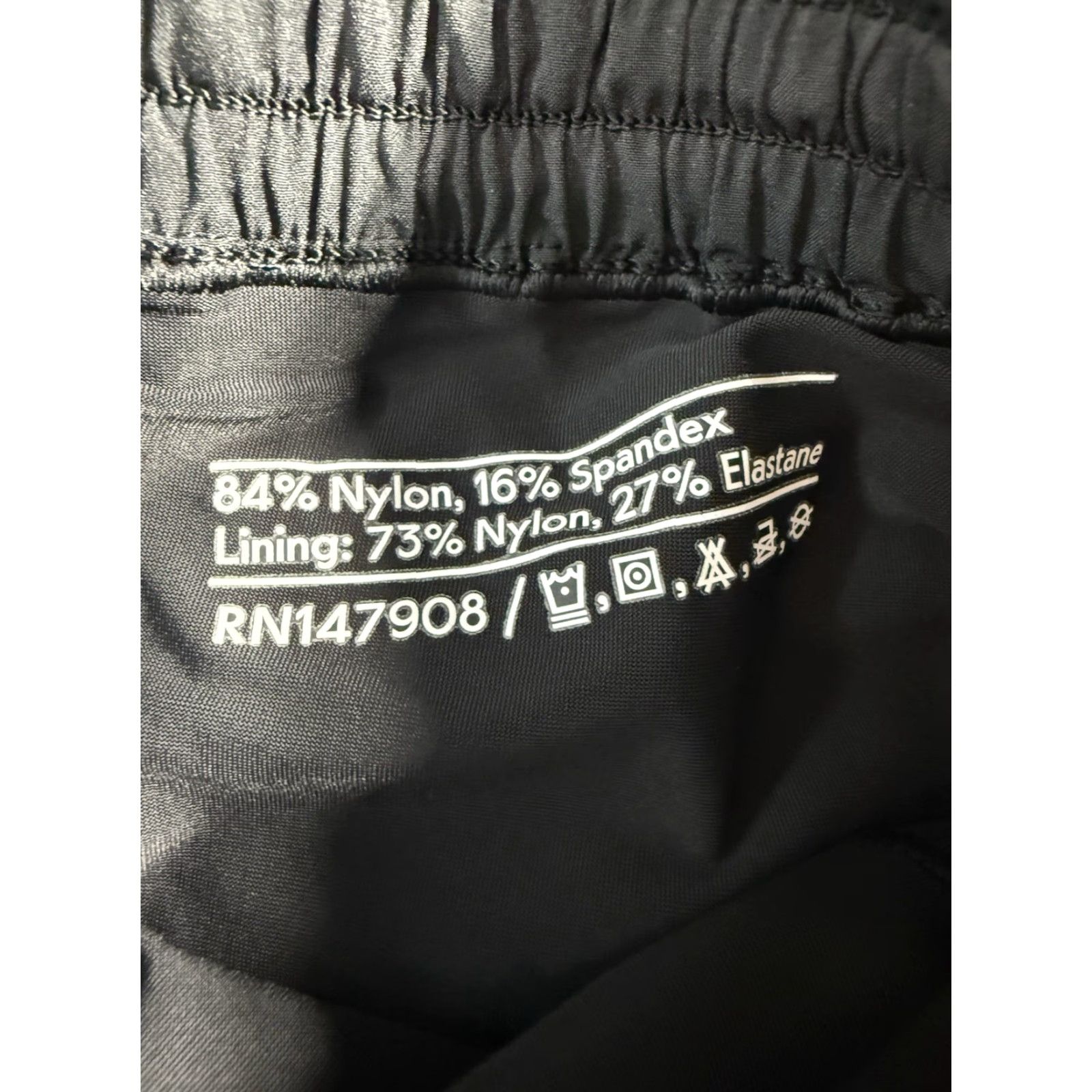 Outdoor Voices Outdoor Voices Shorts Mens XS Black 4.5 Inseam Lined Drawstring Pockets Solid Nylon Spandex Size US 27 - 4 Thumbnail