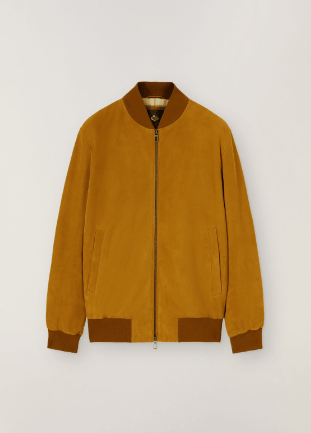 o1loc1c1023 Bomber Jacket in Yellow