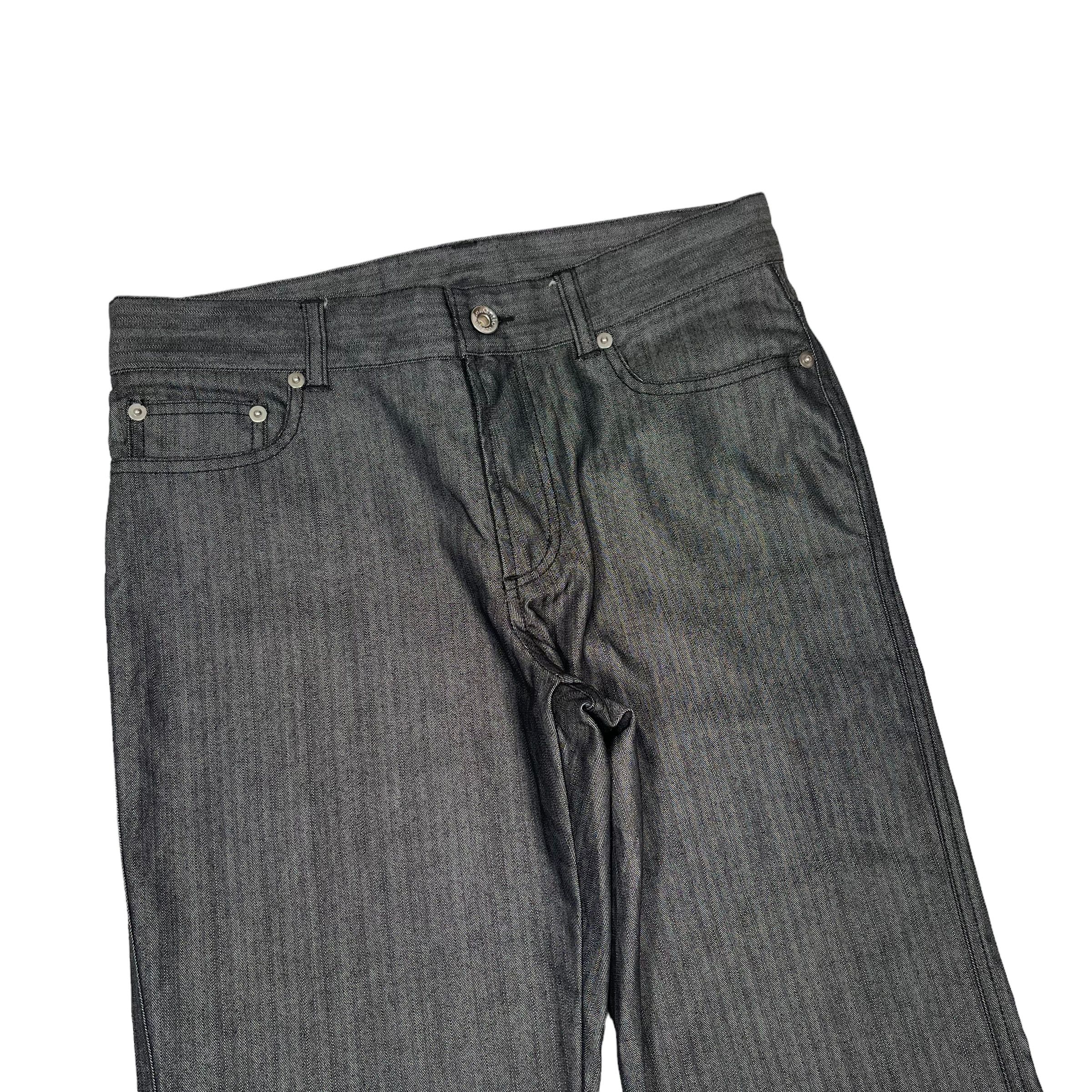 If Six Was Nine × KMRii × semanticdesign Semantic Striped Texture Punk Japanese Pants Size US 30 / EU 46 - 7 Thumbnail