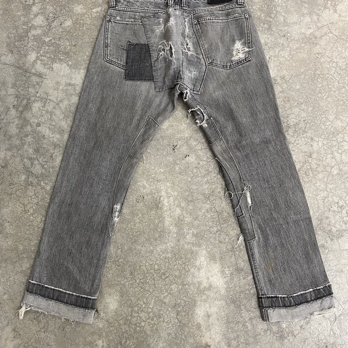 TMT VTG TMT Reconstructed Distressed Cropped Jeans Size US 30 / EU 46 - 17 Thumbnail