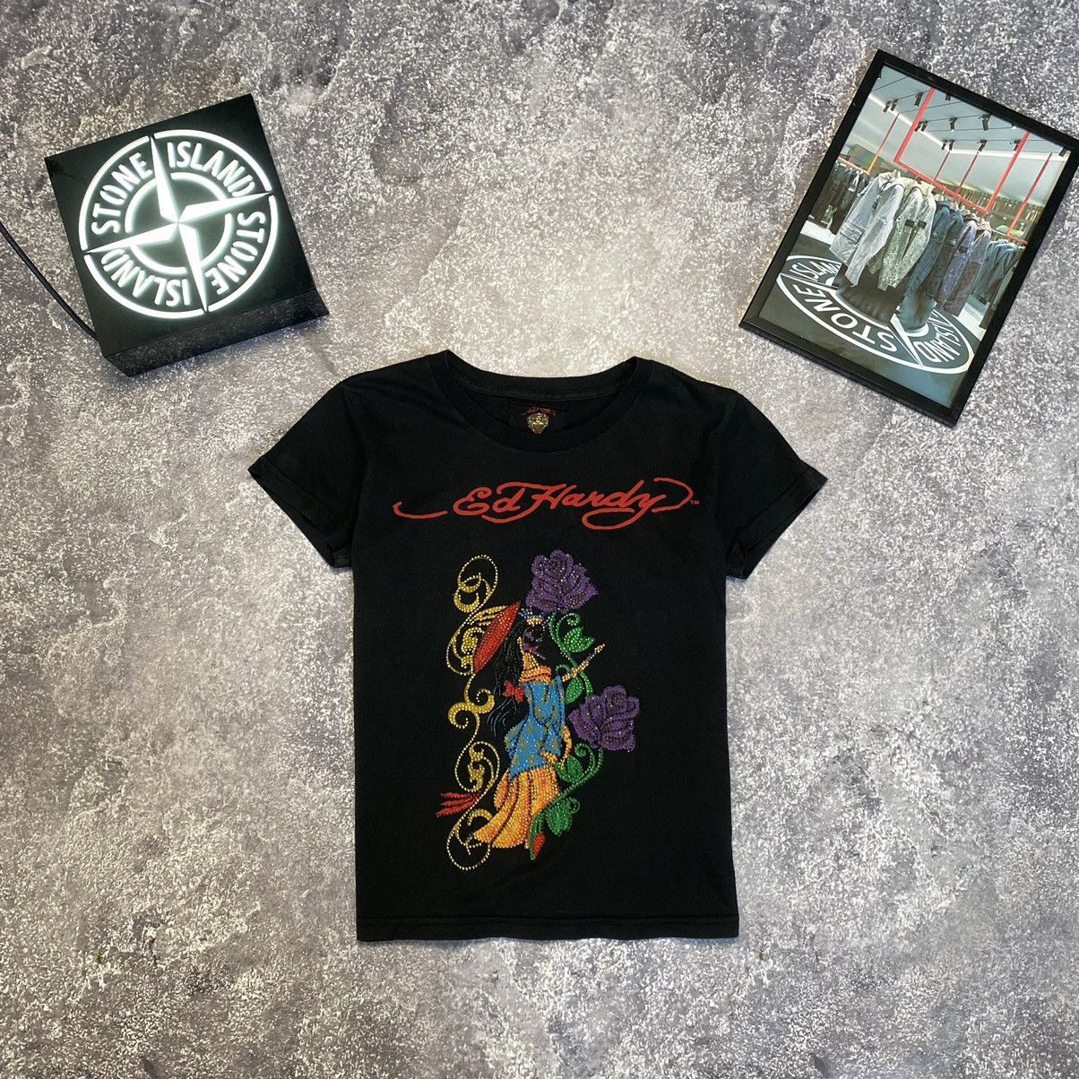 Ed Hardy Designer Ed Hardy by Christian Audigier Big Logo tee Size L / US 10 / IT 46 - 2 Thumbnail