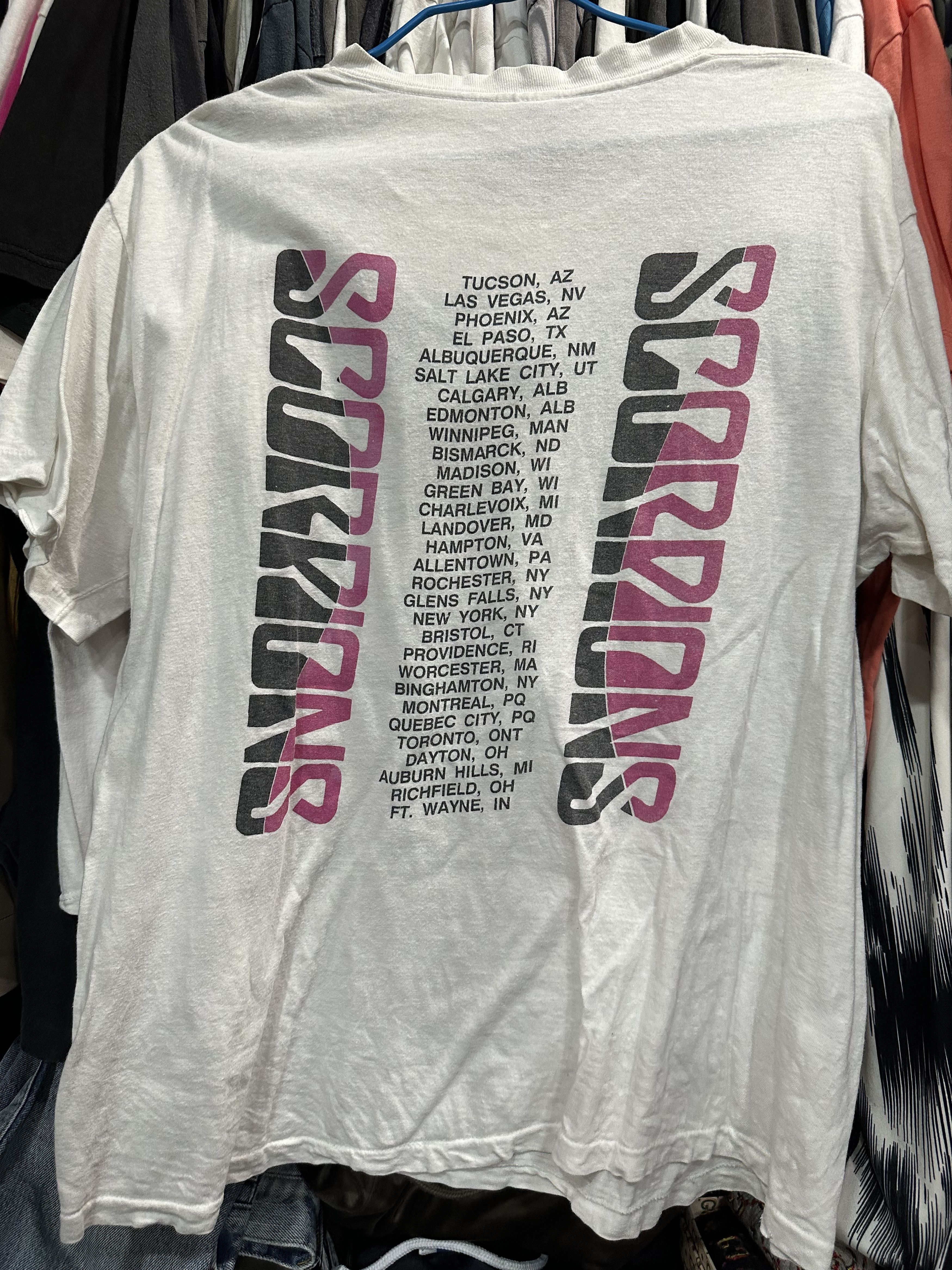 Band Tees VINTAGE 1988 SCORPION SAVAGE AMUSEMENT TOUR T-SHIRT Size US L / EU 52-54 / 3 - 2 Thumbnail