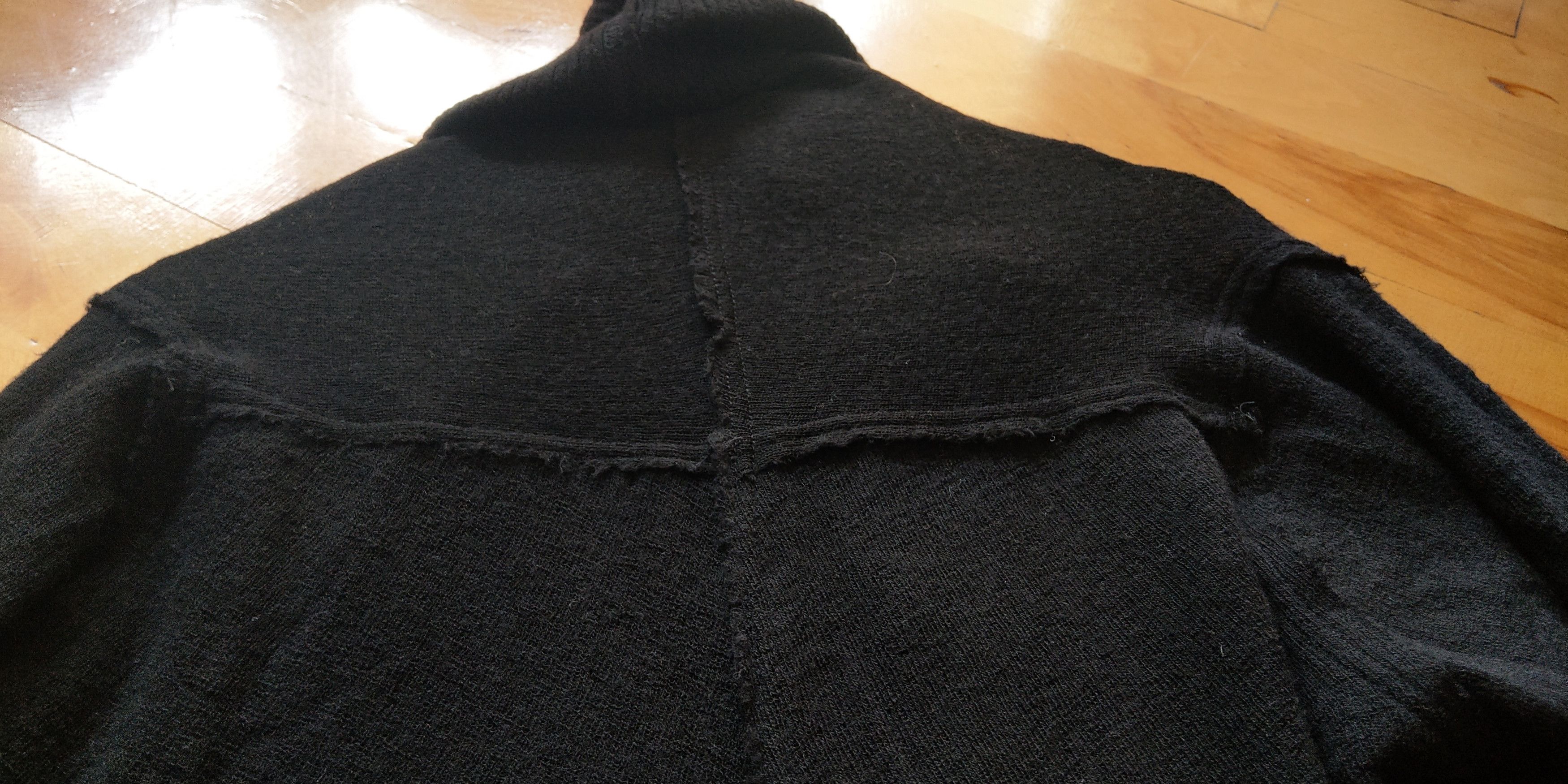 Ivan Grundahl Reconstructed 100%Wool Coat Cape Cardigan Darkfashion Goth M Size US M / EU 48-50 / 2 - 14 Thumbnail