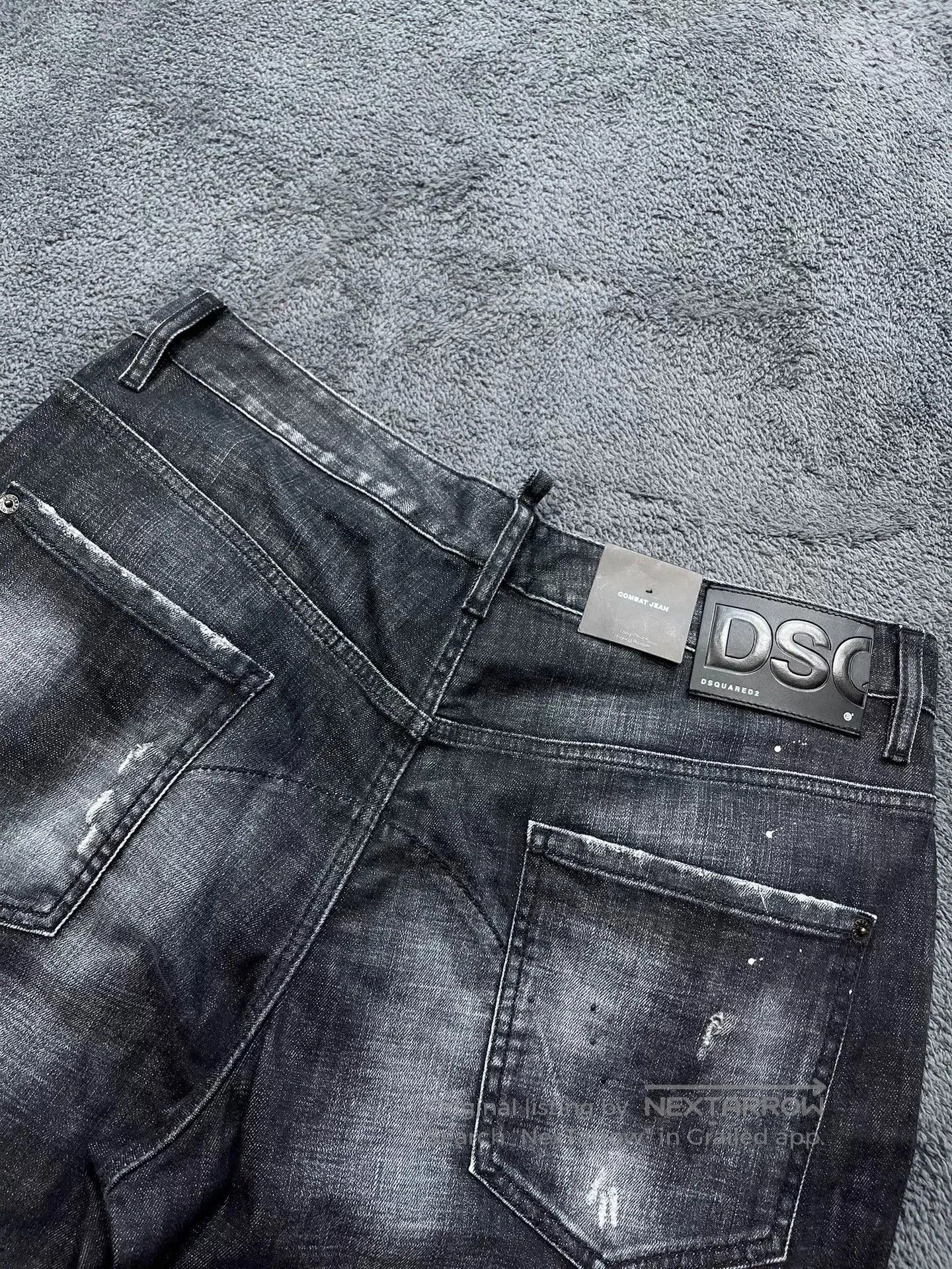 Dsquared2 Dsquared2 Combat Black Cropped Jeans. Size US 44 / EU 60 - 4 Thumbnail