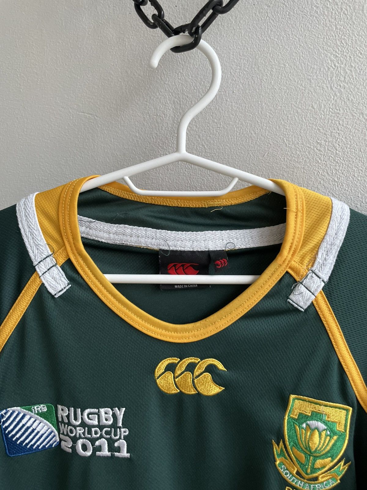 Canterbury of New Zealand South Africa Rugby Jersey 2011 World Cup Union Canterbury Size US XXL / EU 58 / 5 - 11 Thumbnail