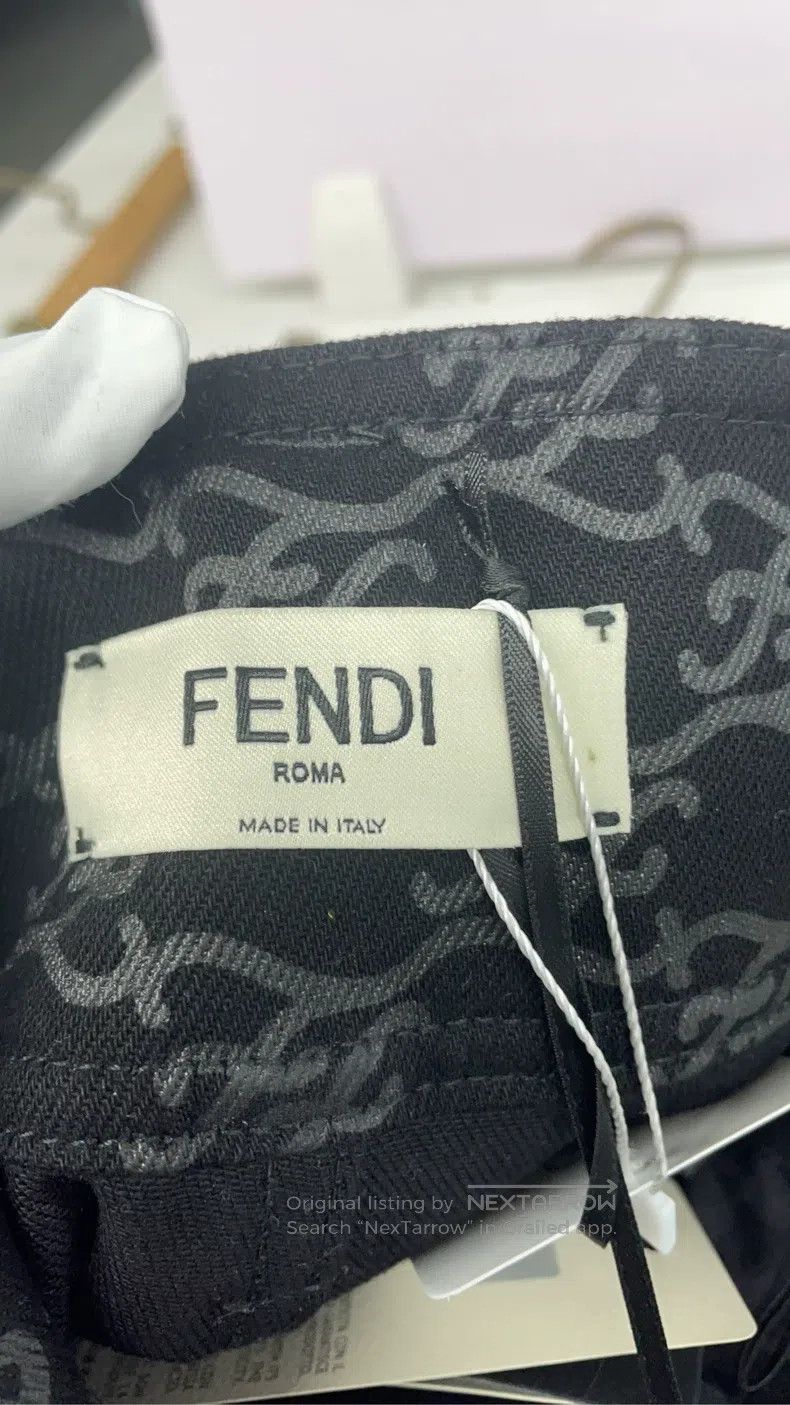Fendi Fendi Fully logo high-waist long pants Size 42" / US 20 - 3 Thumbnail