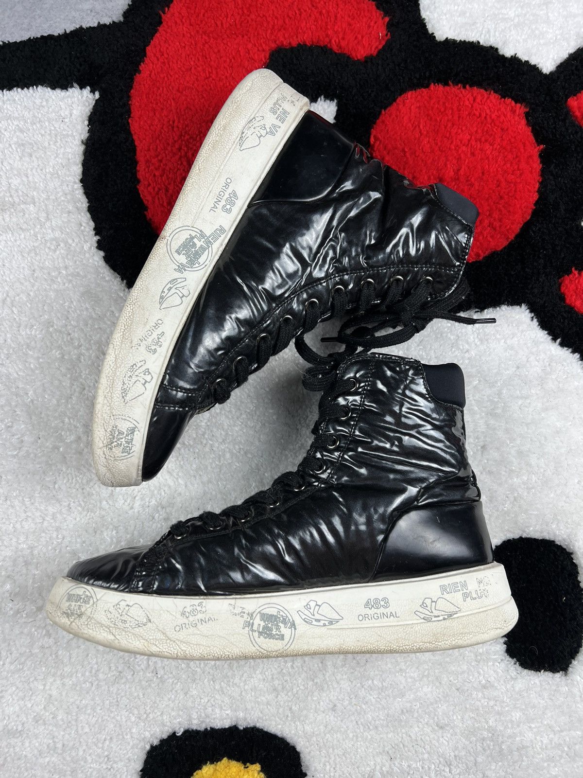 Premiata Premiata Italy Luxury Edith Zip Black Sneakers Size 38 Size US 8 / IT 38 - 2 Thumbnail